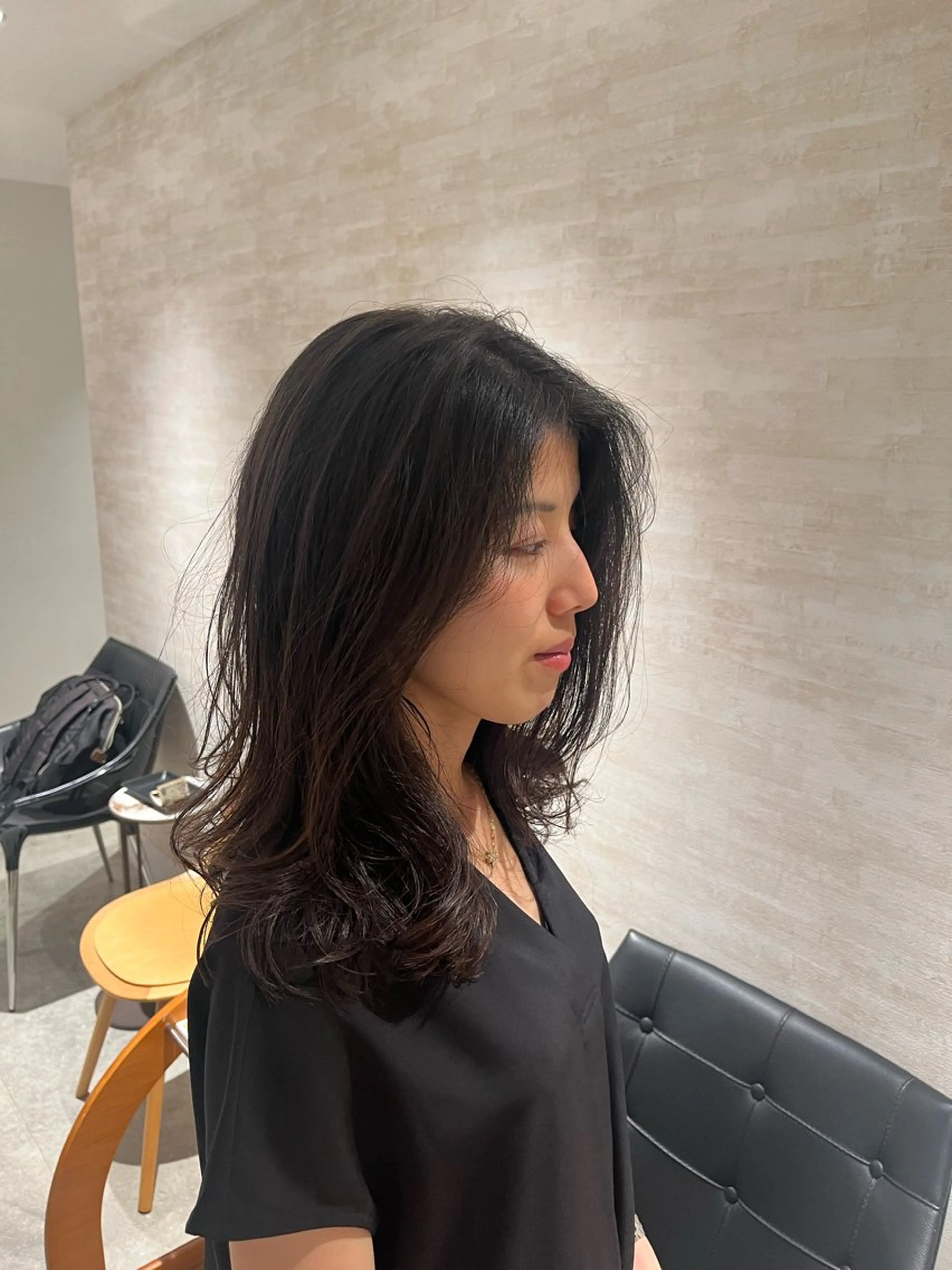 セミロング BEAUTRIUM 広尾店所属・木村 飛蕗💎 カットモデル募集のヘアスタイル