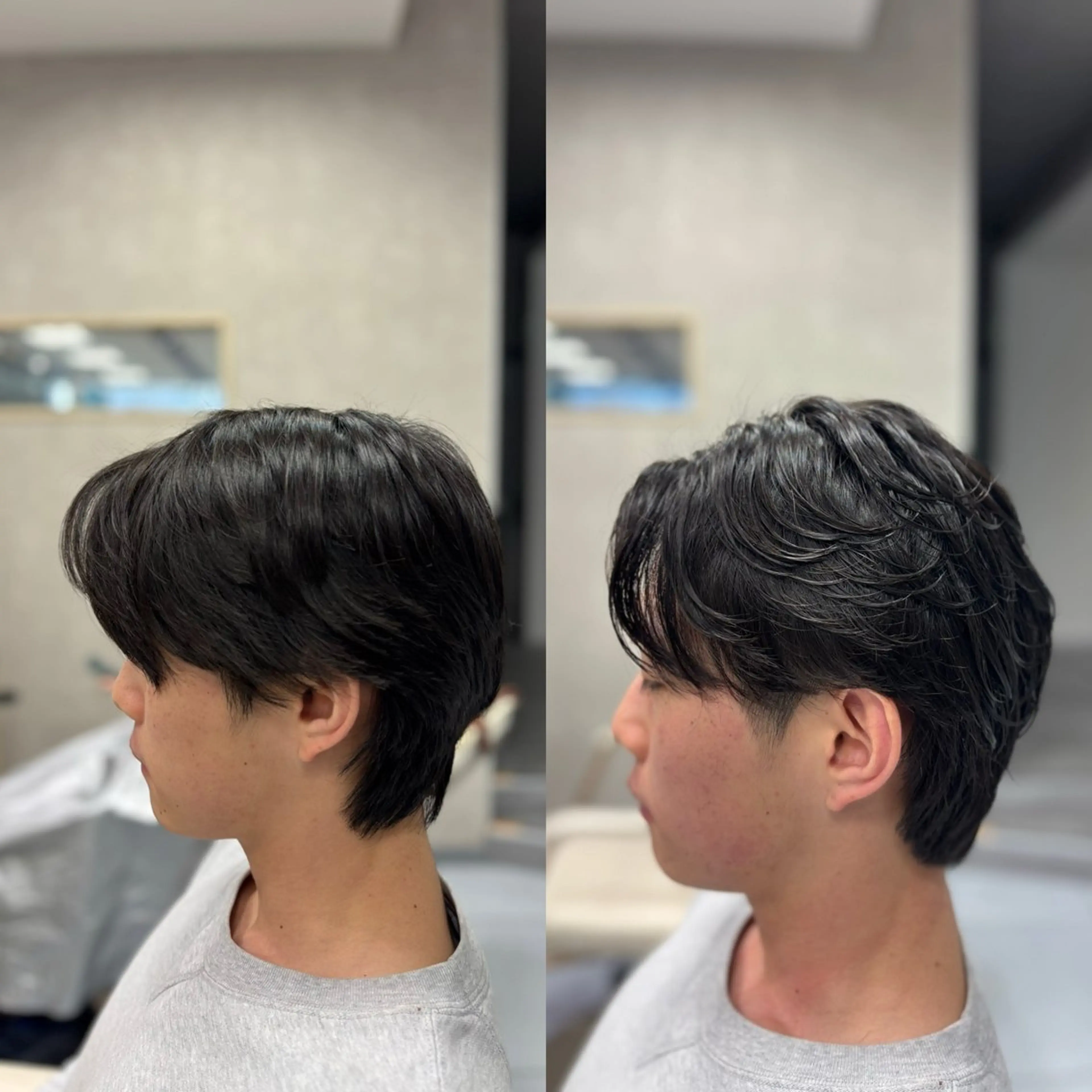 ショート パーマ メンズ カット パーマ メンズ特化韓国風 パーマスタイル/りんのヘアスタイル