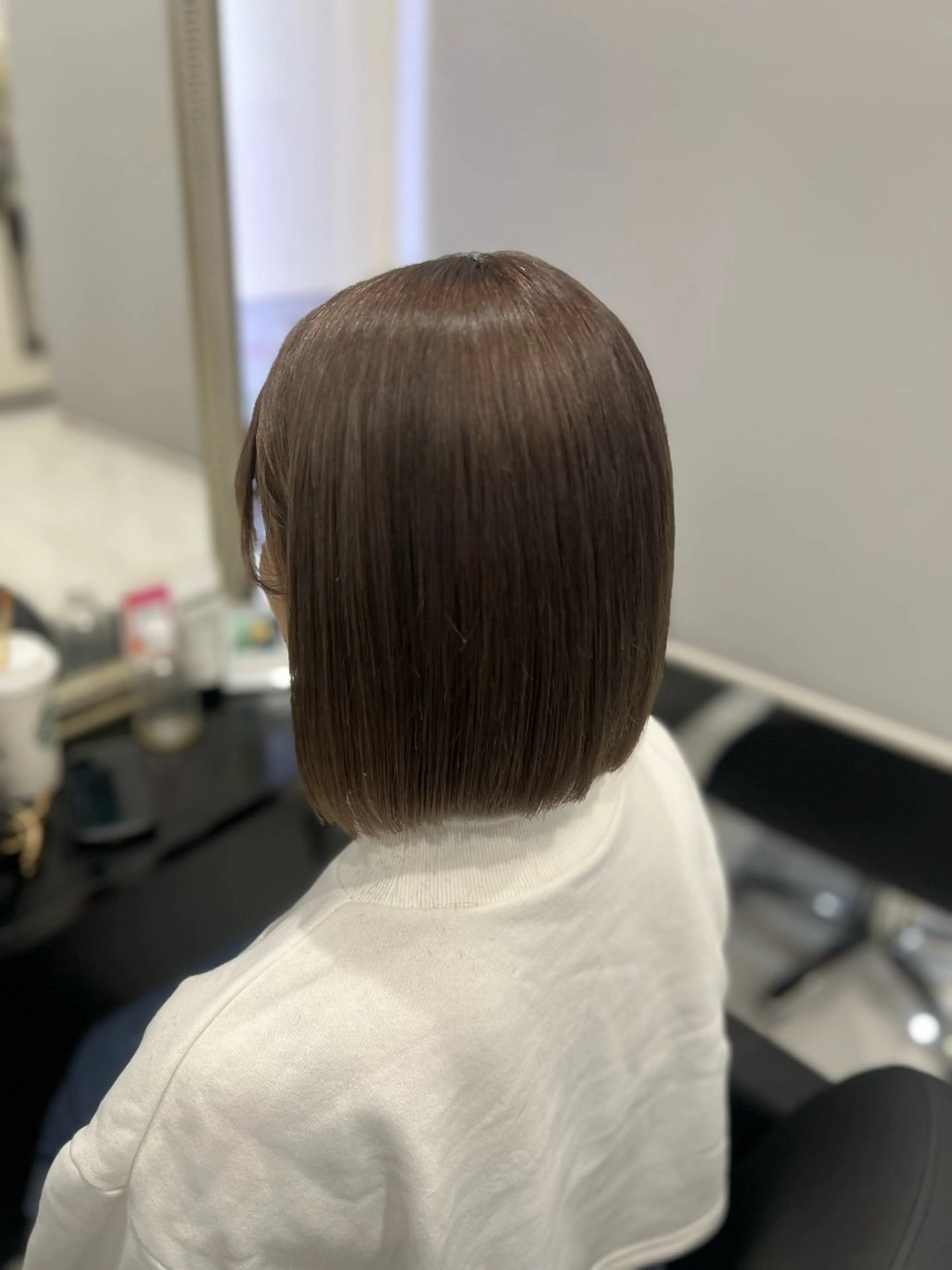 カラー ベージュカラー ブラウンカラー ブラウンベージュ ボブ YUDU🍊 germe/ジェルムのヘアスタイル