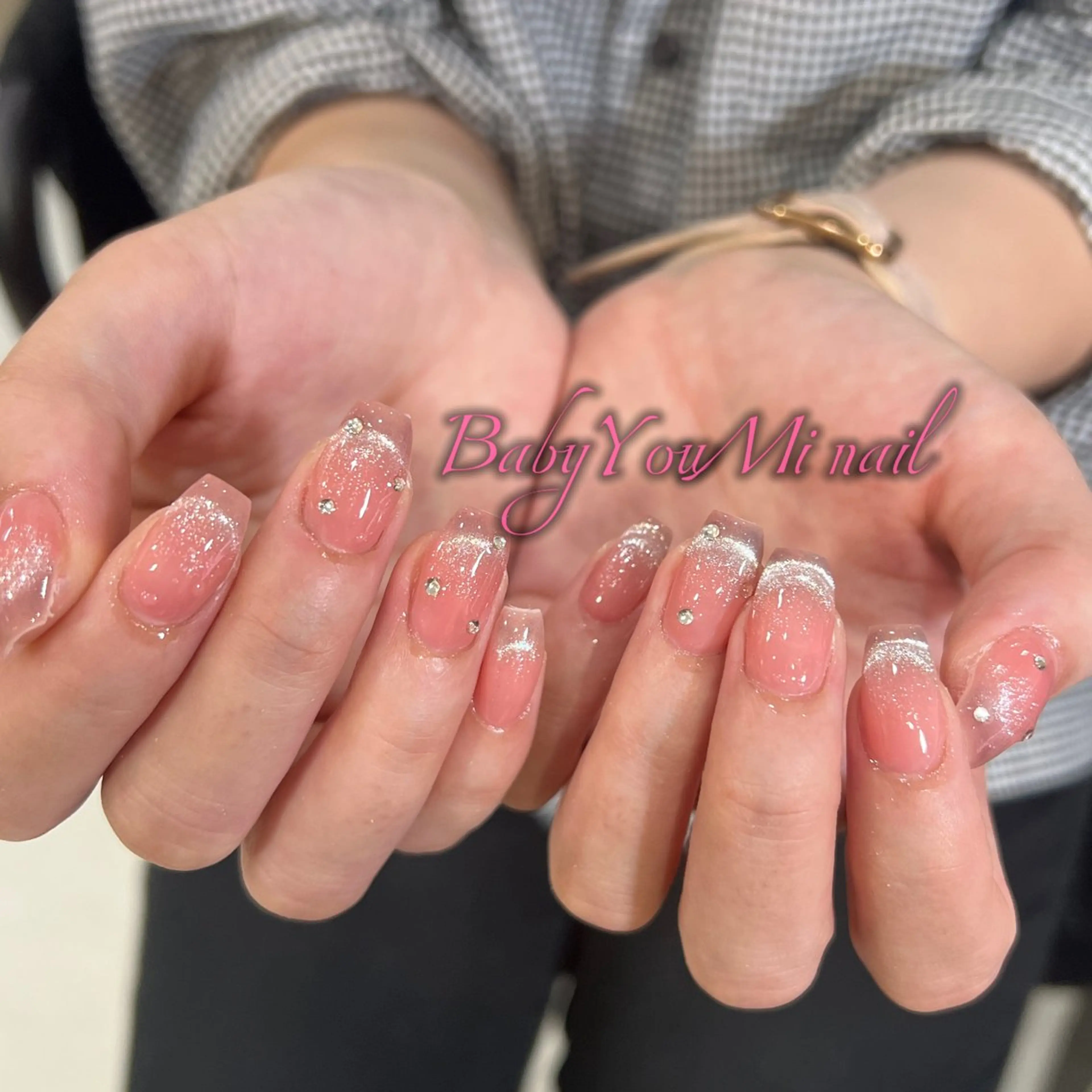 ネイル オーロラネイル フラワーネイル フットネイル フレンチネイル ジェルネイル ハンドネイル BabyYouMi ねねのネイルデザイン