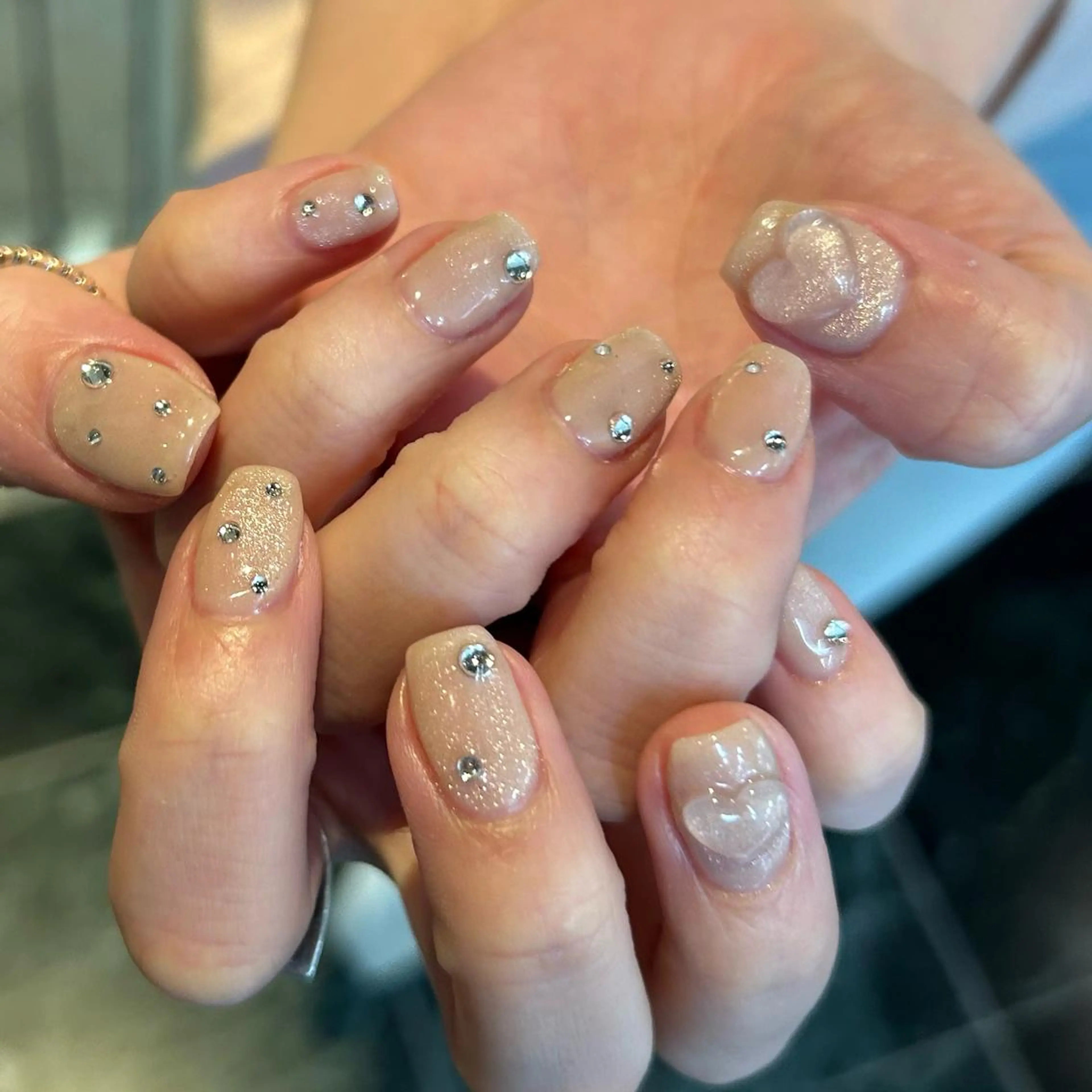 ネイル ハート マグネットネイル ♥Zina YUKI♥のネイルデザイン