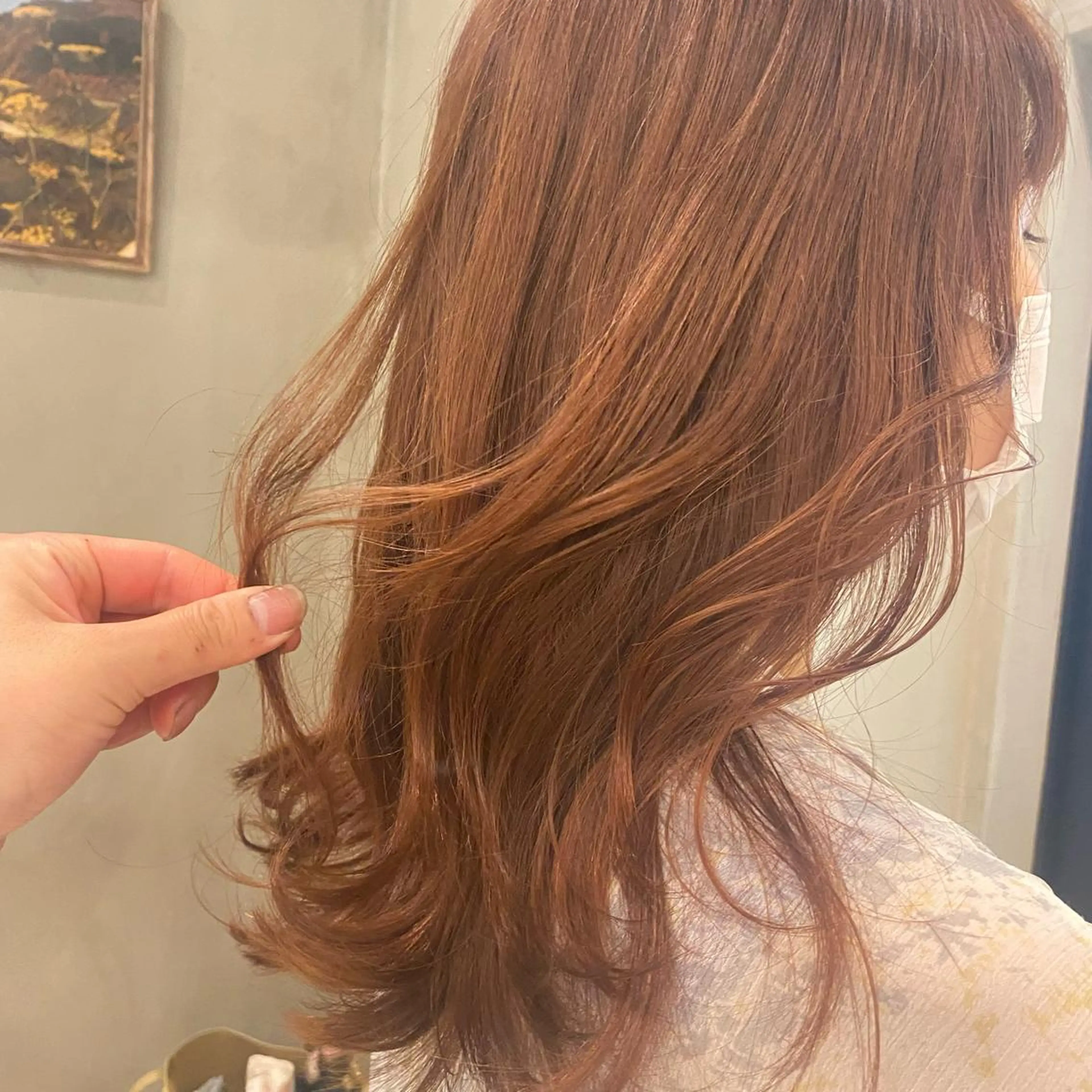 セミロング ヘアカラー トリートメント 顔周りcut・ご相談 ＝新宿しずく🇰🇷のヘアスタイル