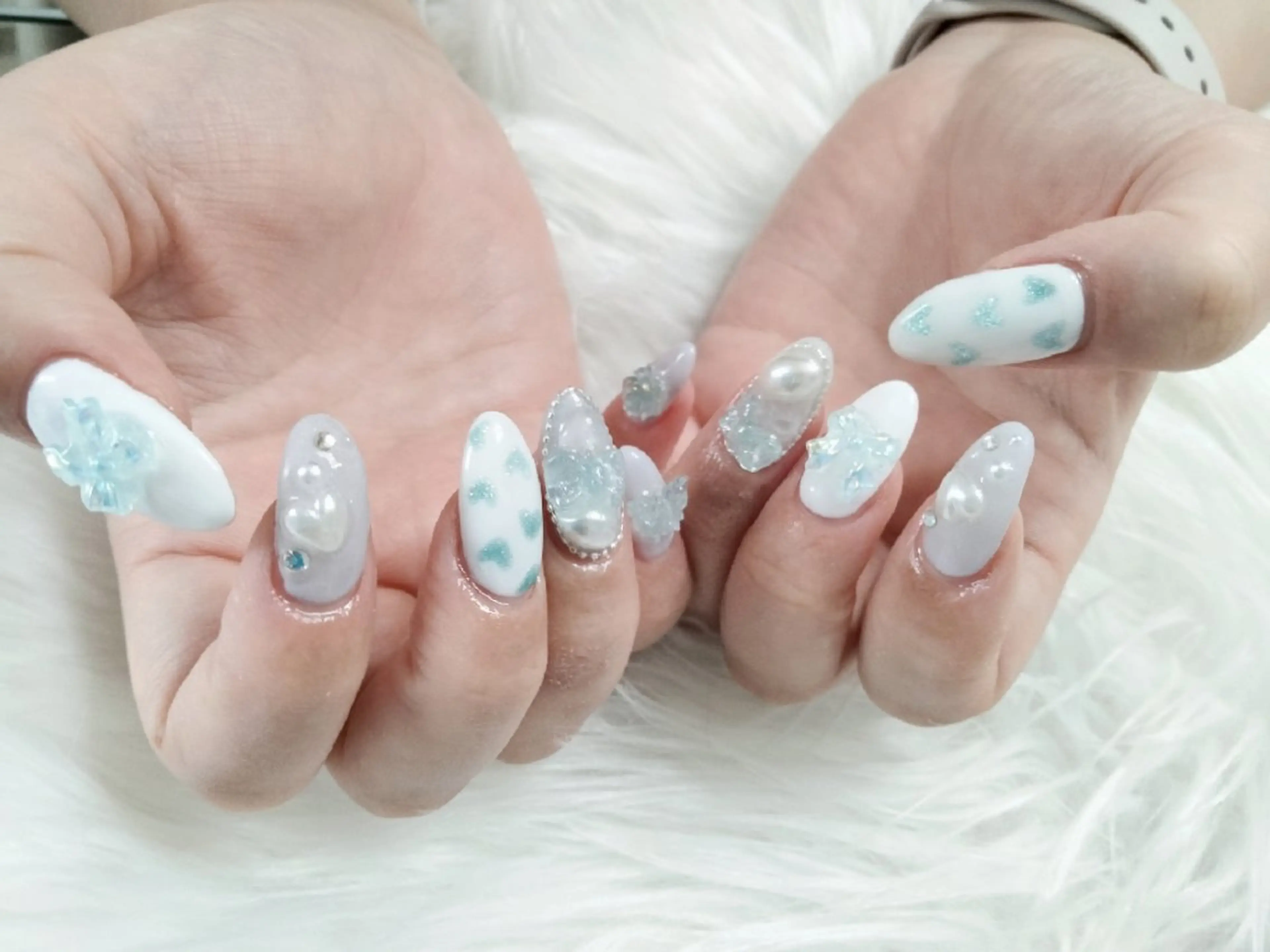 ネイル 長さ出し ジェルネイル パラジェル ハンドネイル ハンドケア Beaubie  nailサロンのネイルデザイン