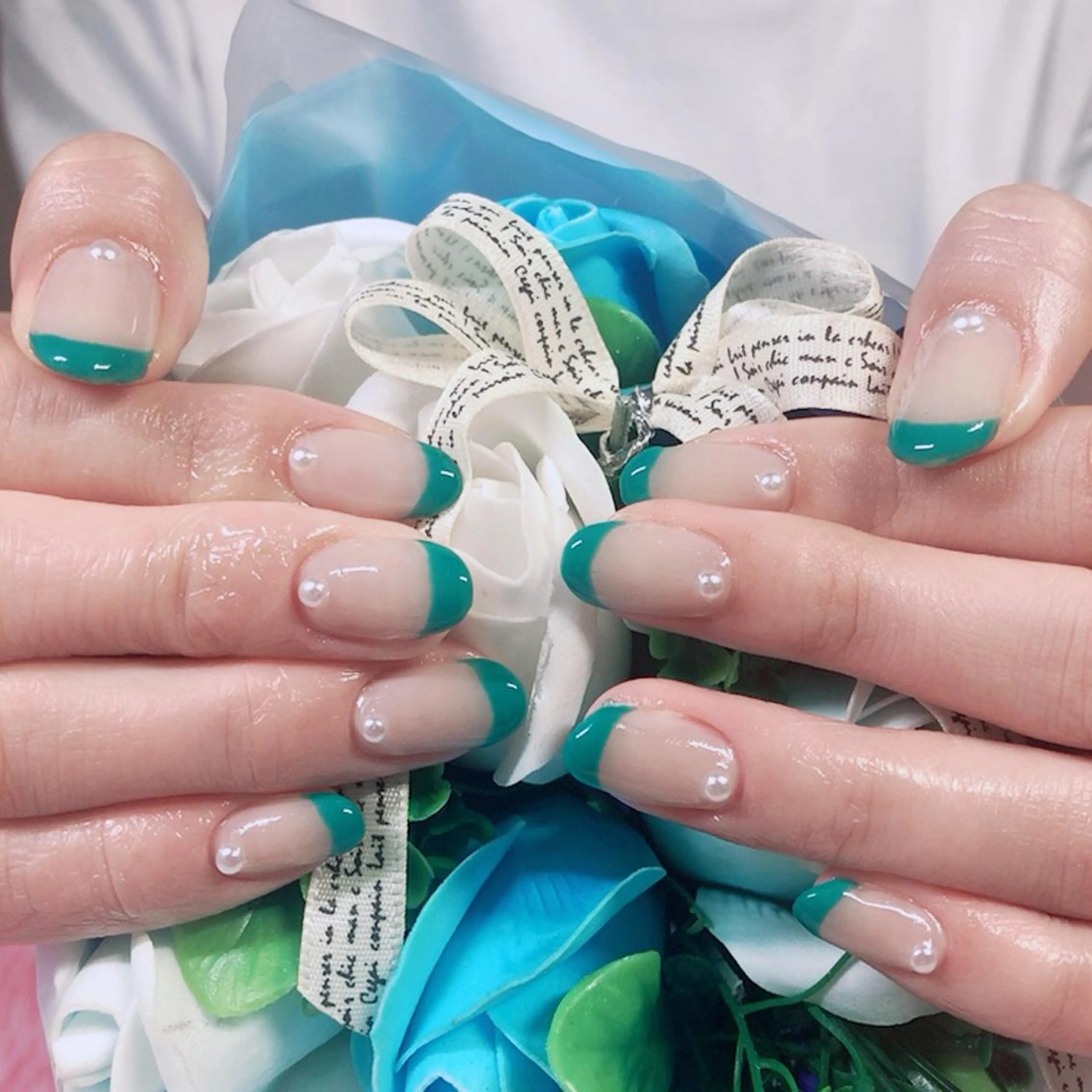 ネイル フレンチネイル 奥園 良恵のネイルデザイン