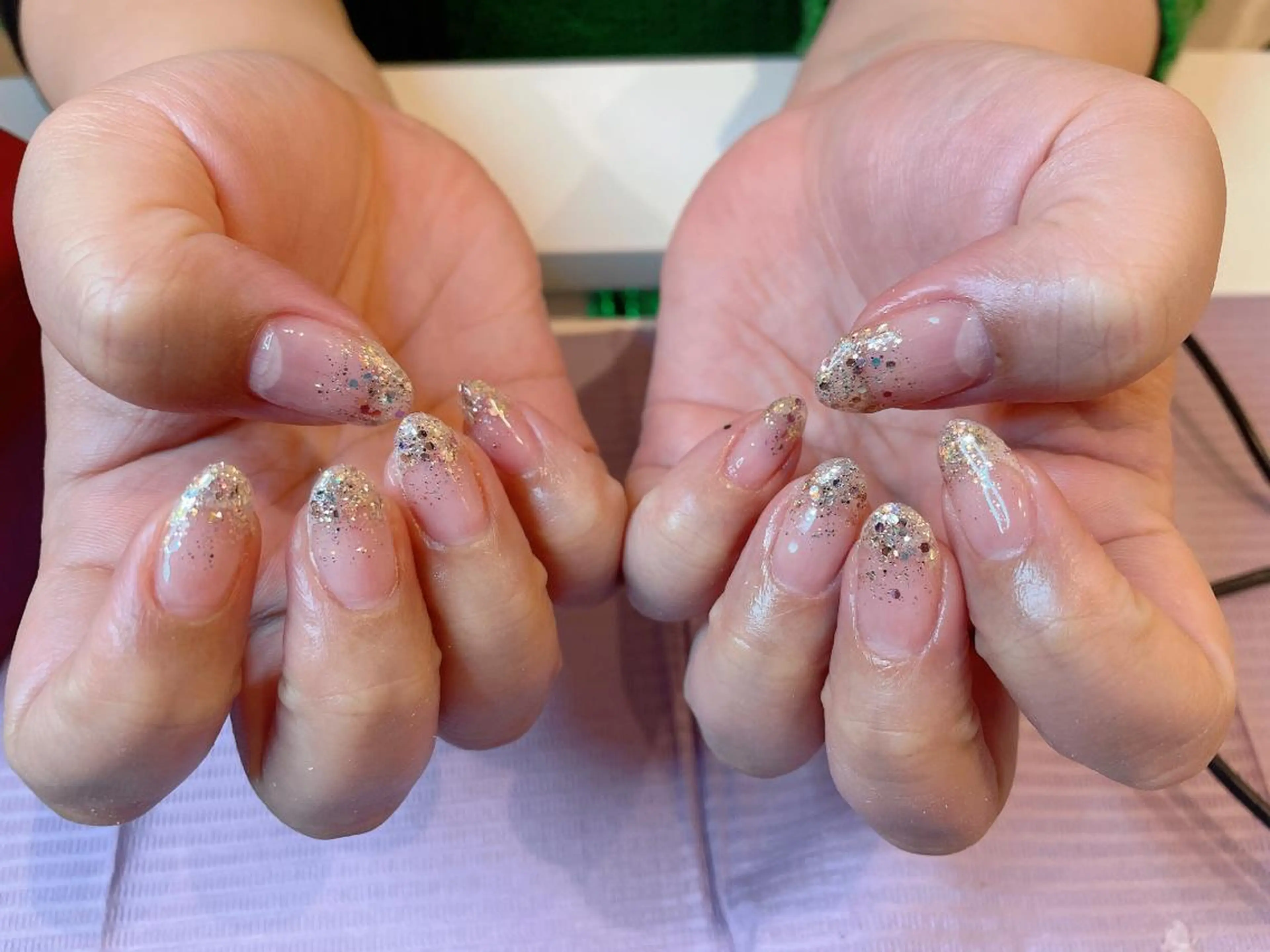 ネイル グラデーション ラメ(グリッター) ラメグラデーション Lilly's art所属・休業中 リリーズアートのネイルデザイン