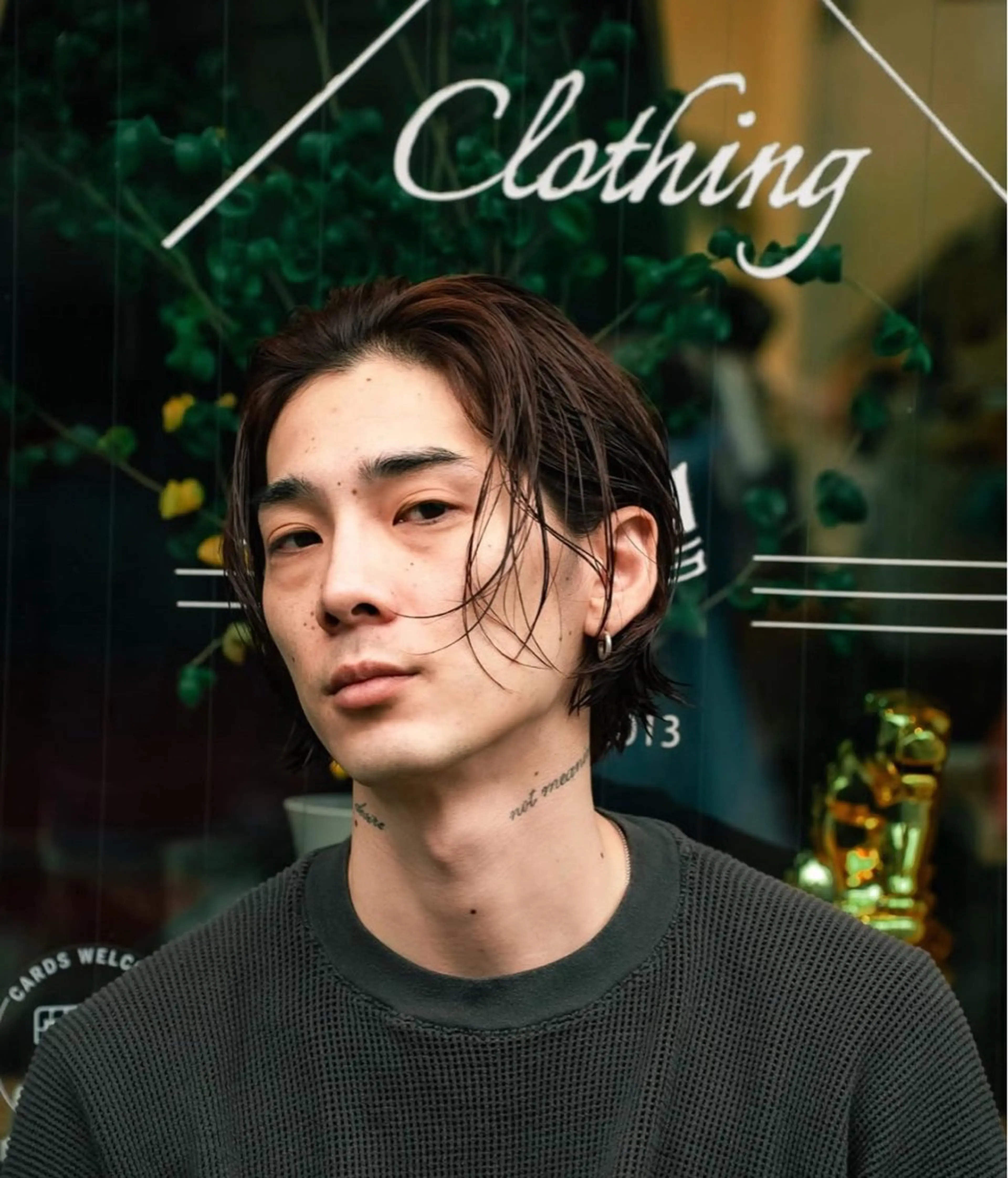 ミディアム カラー パーマ メンズ オレンジ メンズ🔥 颯太のヘアスタイル