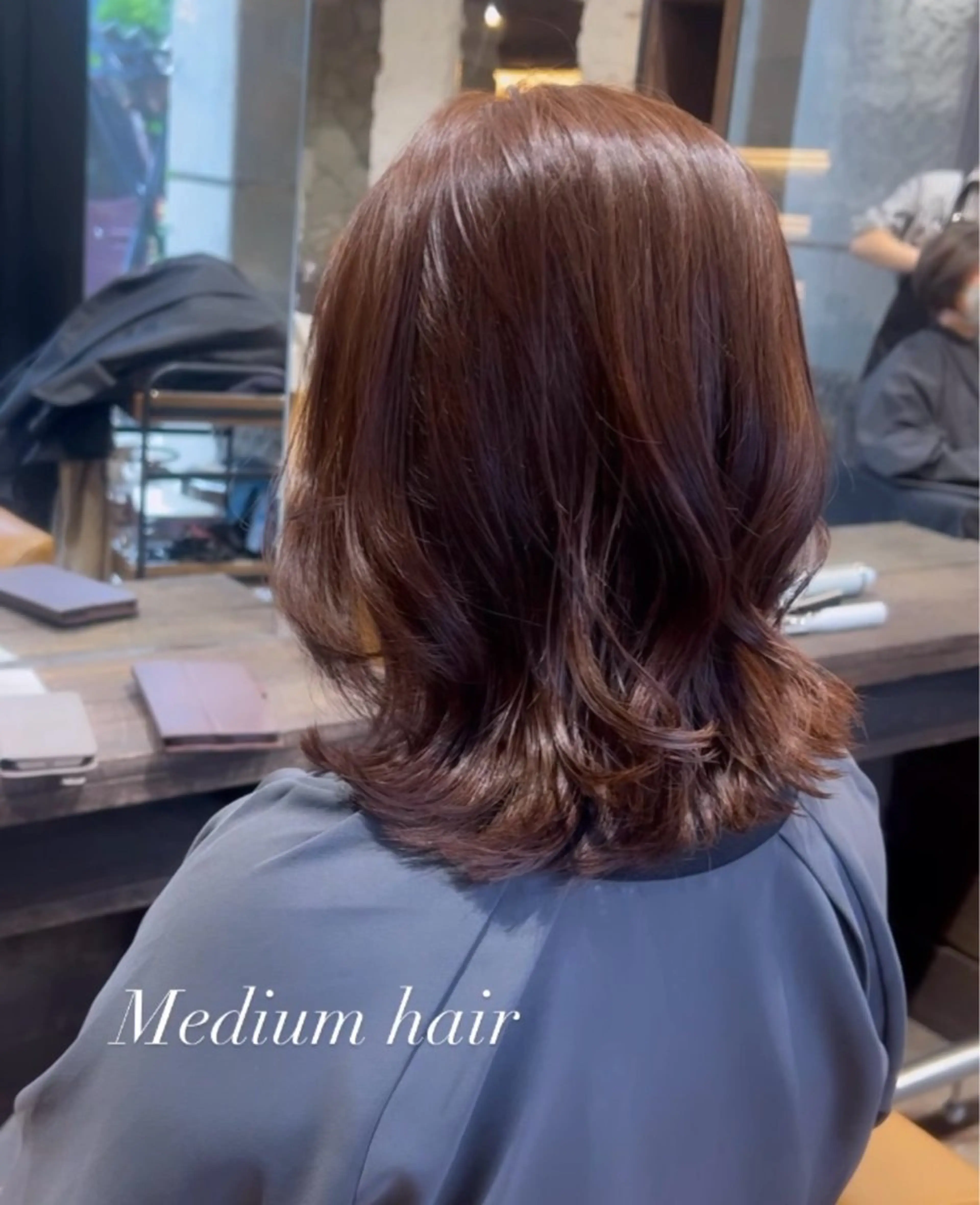 ミディアム カラー 髙橋 リナ‪のヘアスタイル