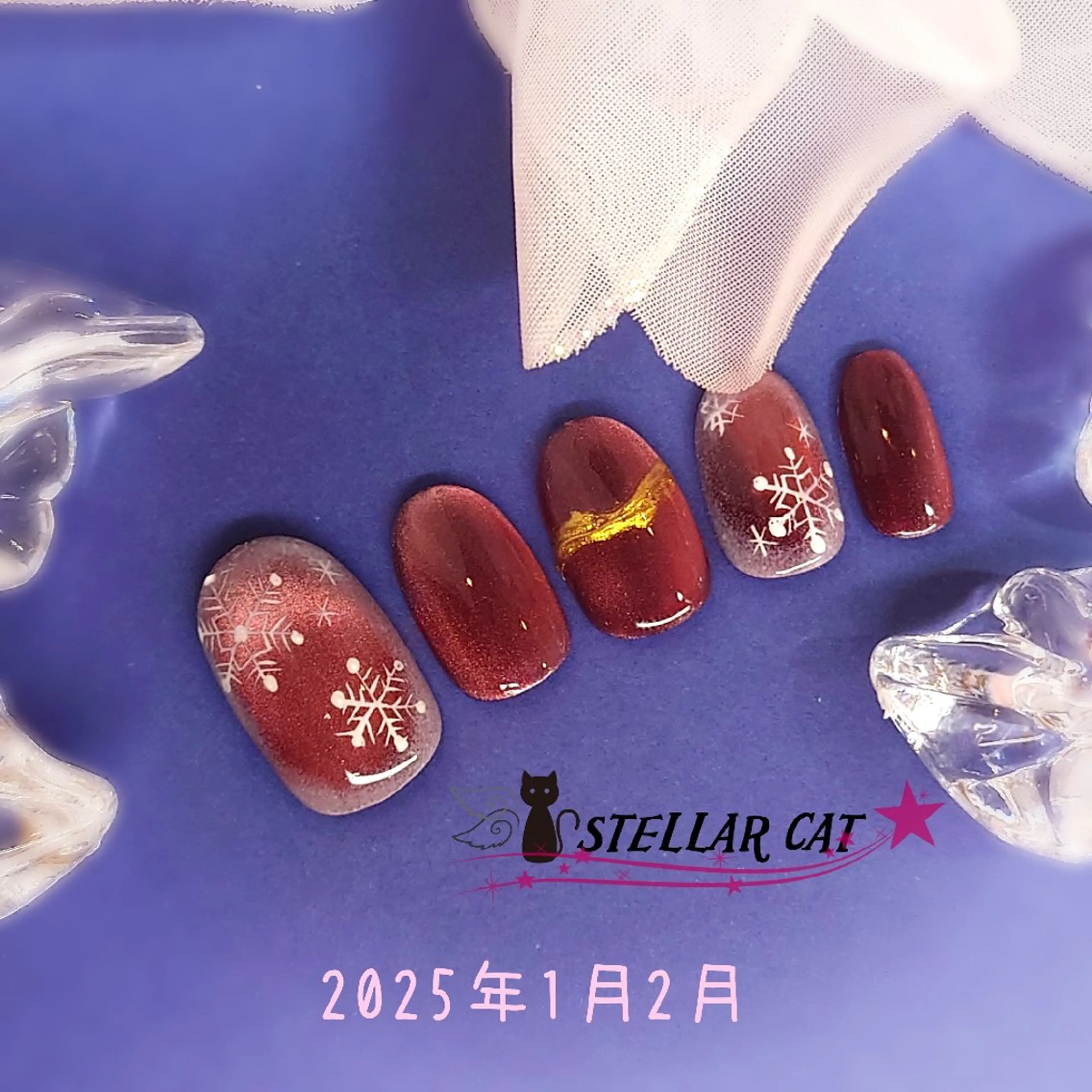 ネイル マットネイル ハンドネイル ショートネイル専門 StellarCatのネイルデザイン