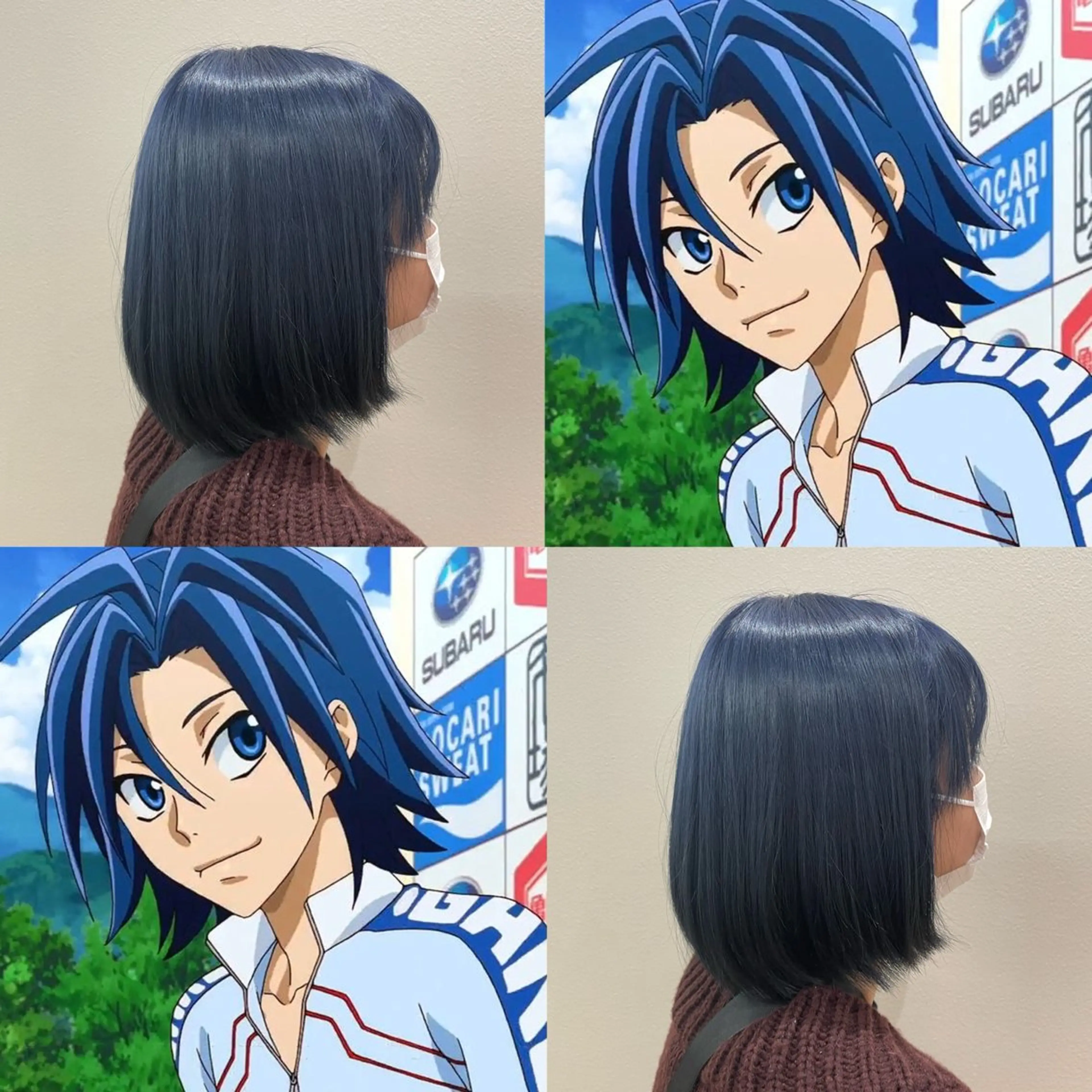 カラー ブルーカラー 森谷 大河のヘアスタイル