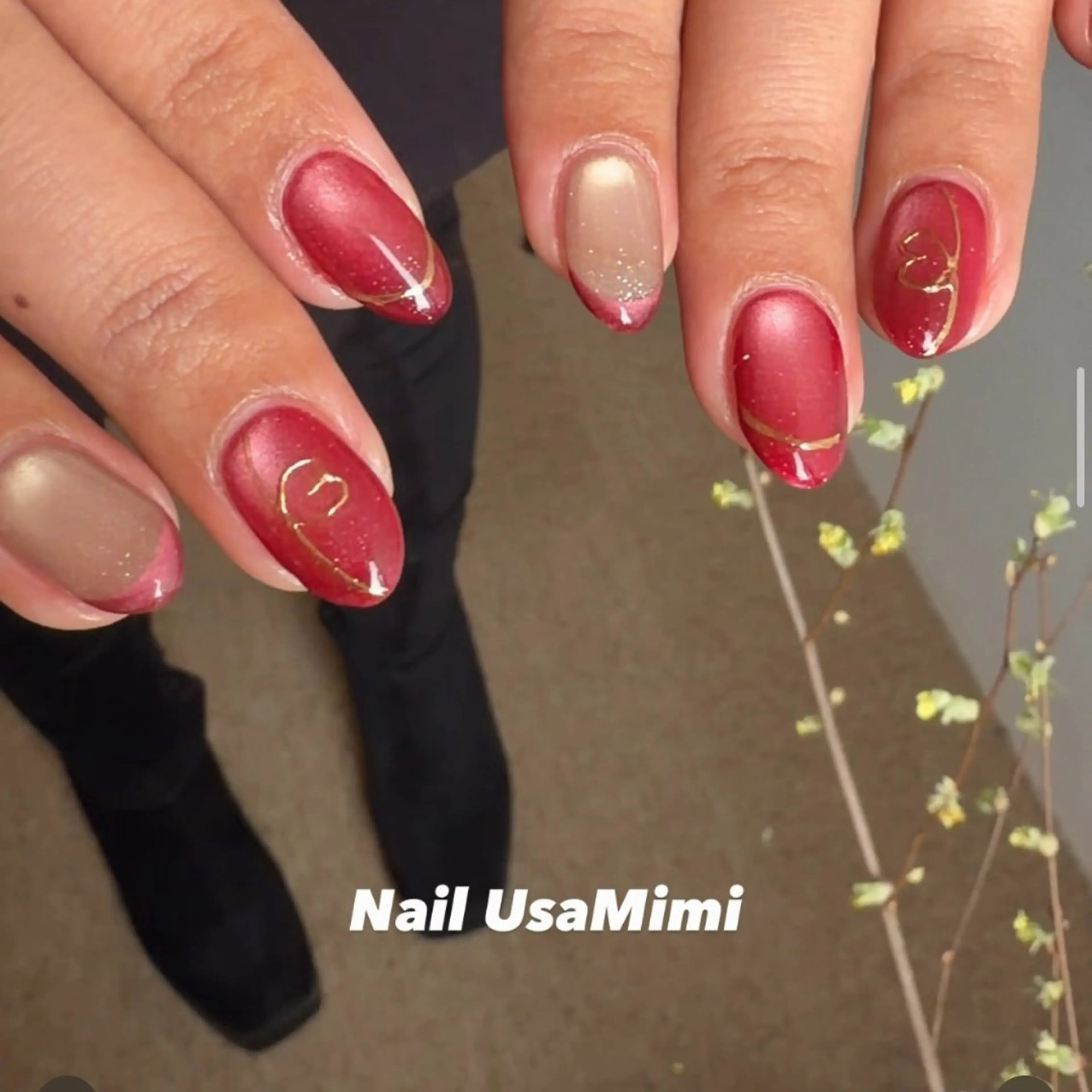 ネイル ハンドネイル ハンドケア 本町Nail Usa Mimi  SAKIのネイルデザイン
