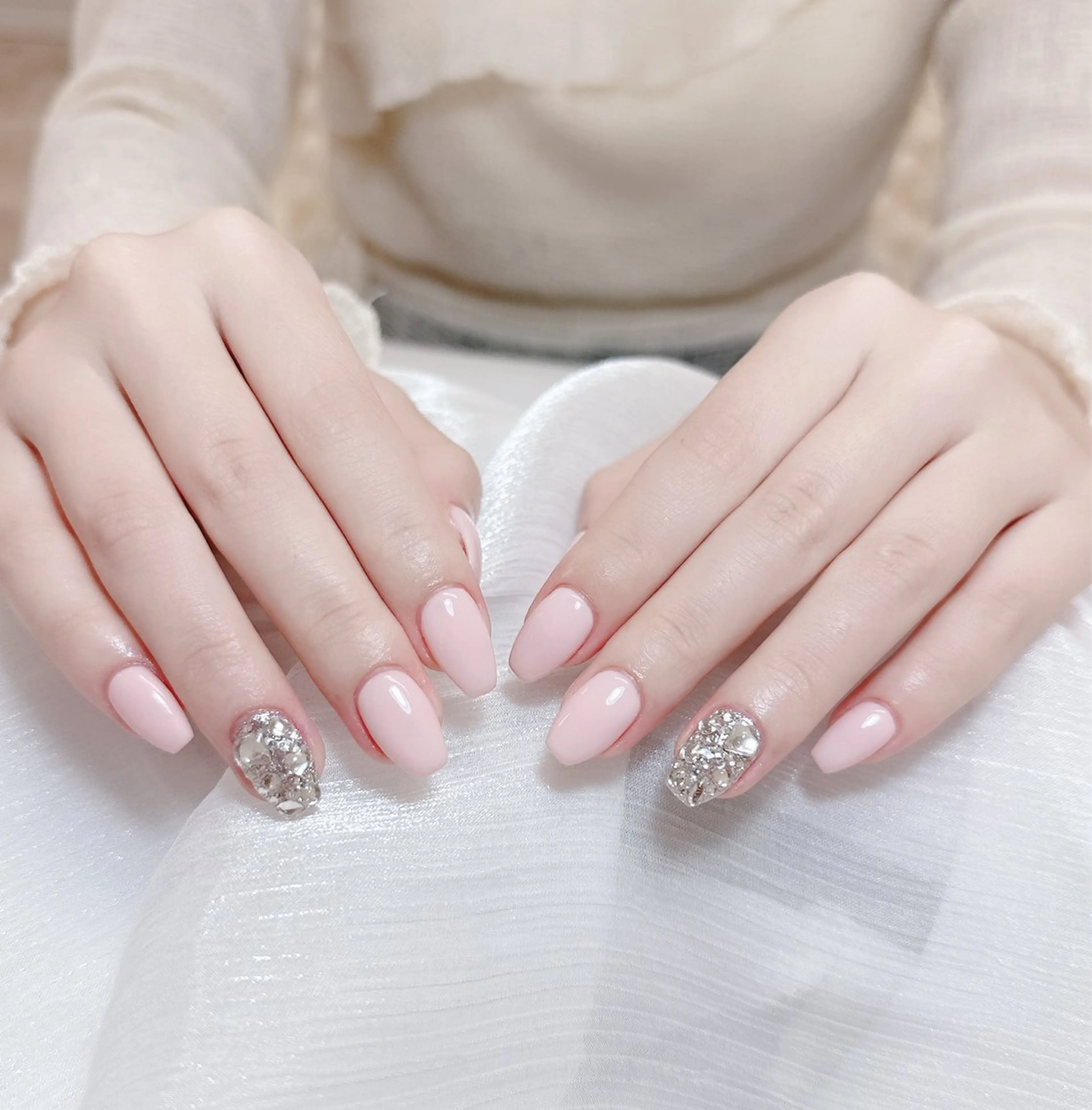 ネイル チークネイル フレンチネイル グラデーション キラキラネイル 韓国ネイル 陳 rinaのネイルデザイン