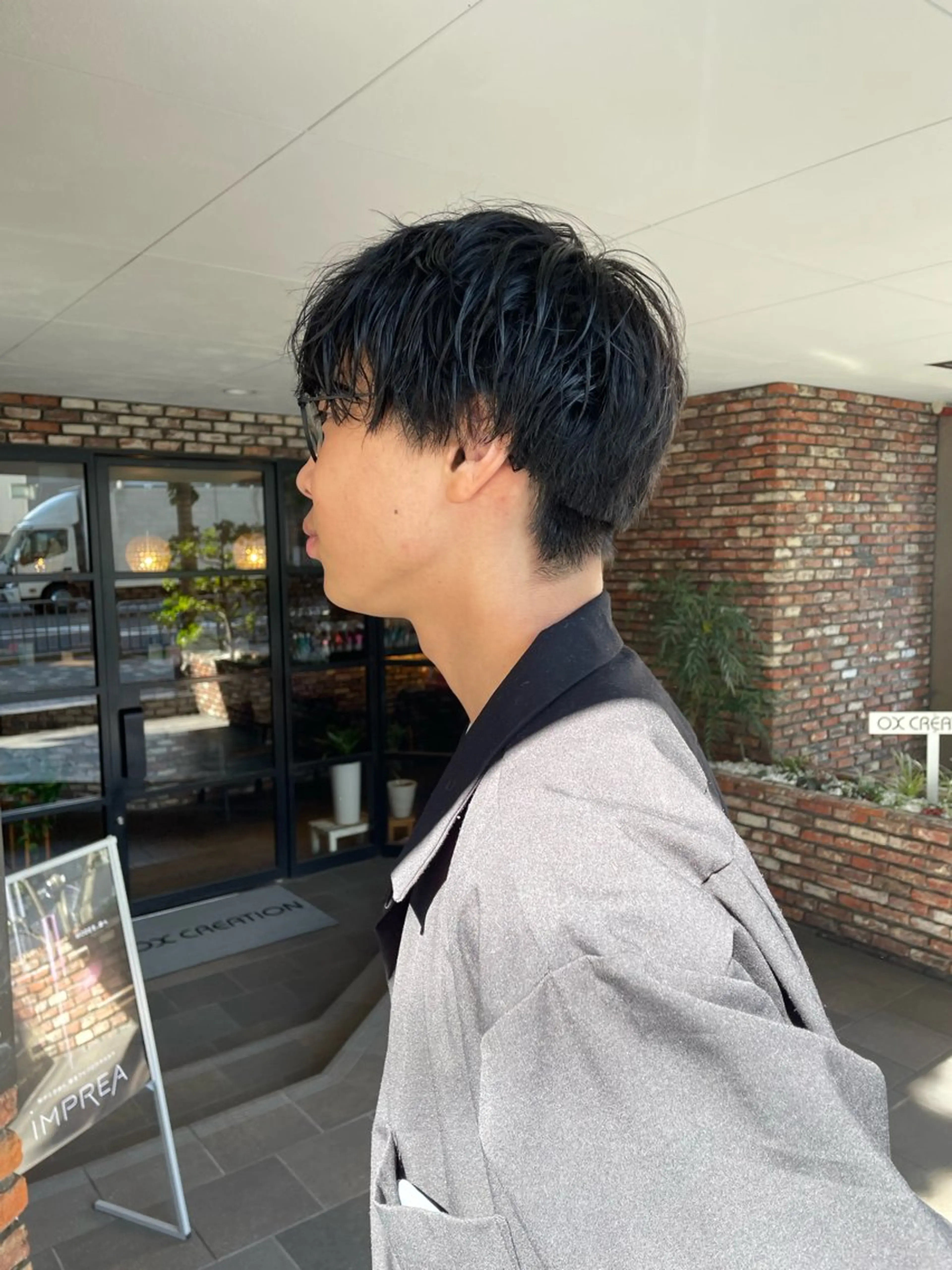 メンズ ショート 顔周りレイヤー/マオのヘアスタイル