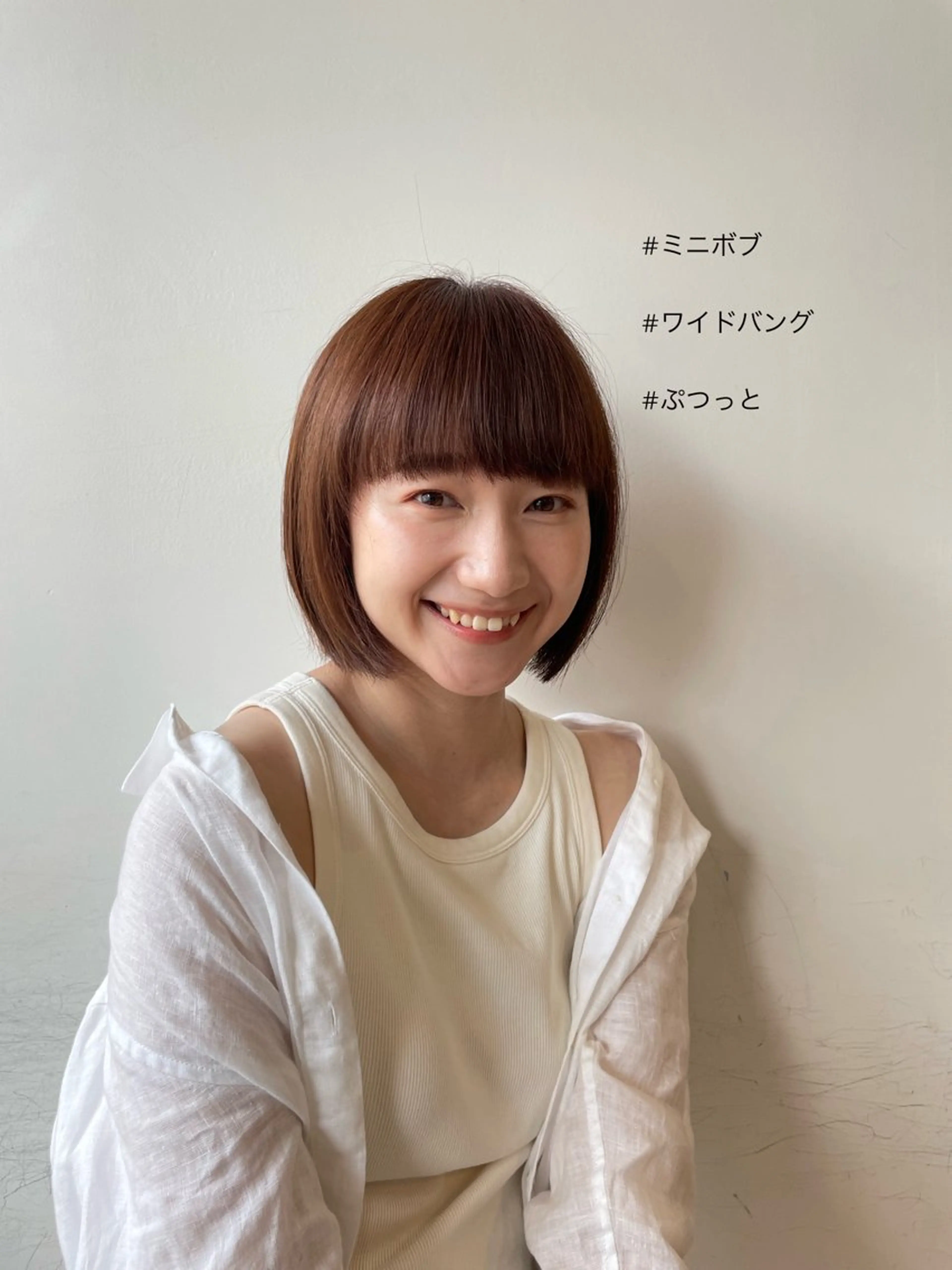 ショート ボブ ワイドバング ボブ/ミディアム 親しみやすさ/さくらのヘアスタイル