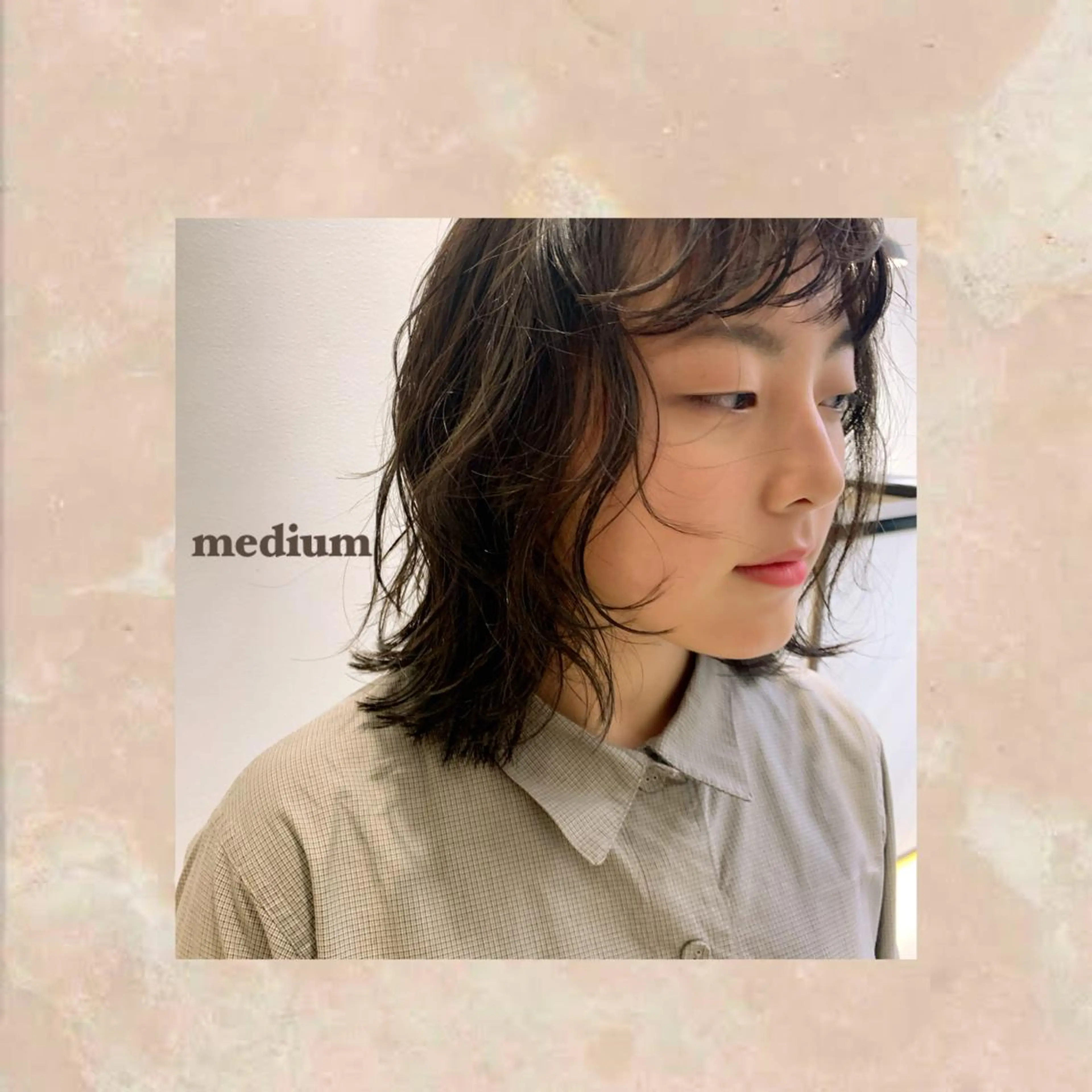 ミディアム ミディアムパーマ レイヤーカット apish パーマ/夏琳🌻のヘアスタイル