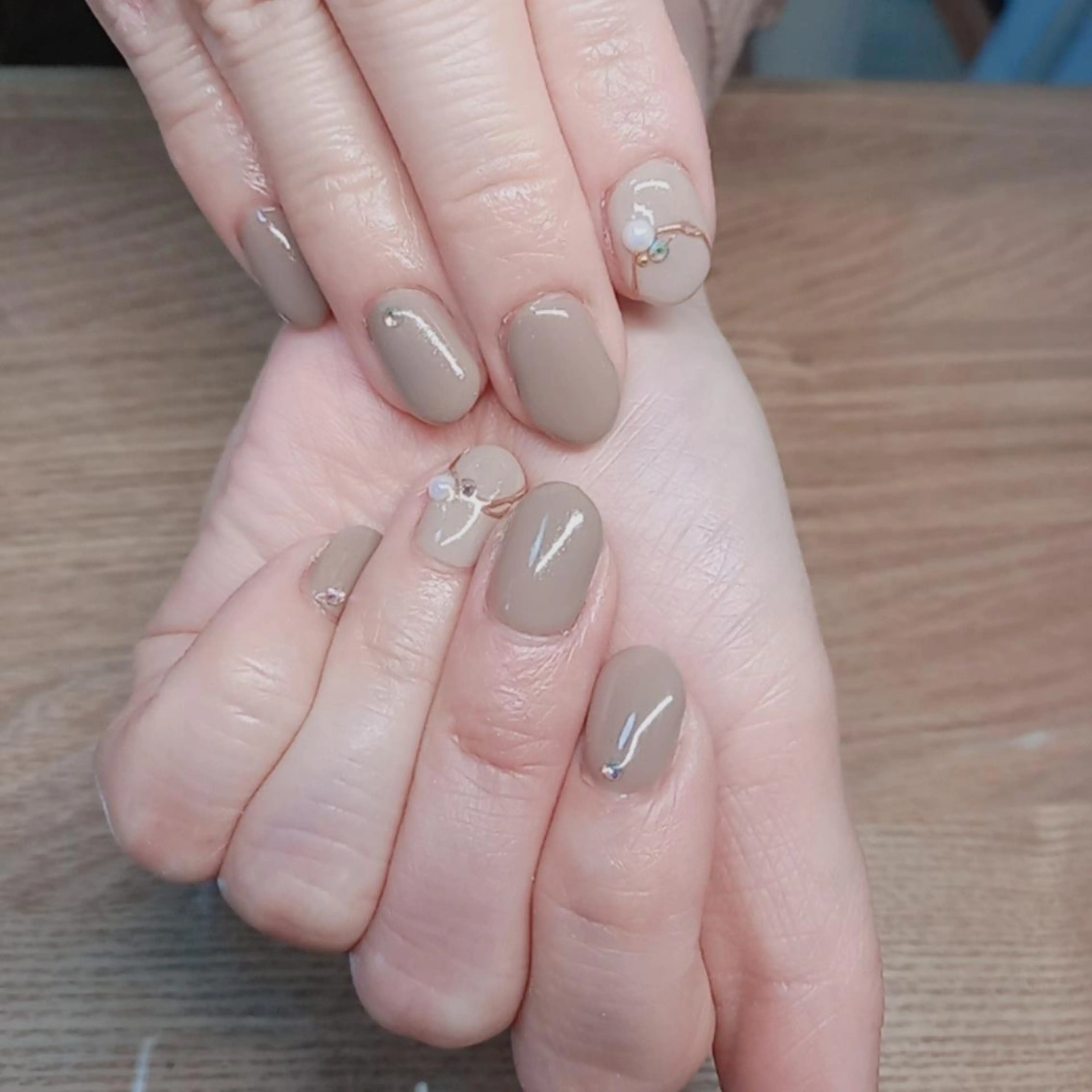 ネイル フットネイル グリーン オフィスネイル ワンカラーネイル 春ネイル Lily Blancheのその他イメージ