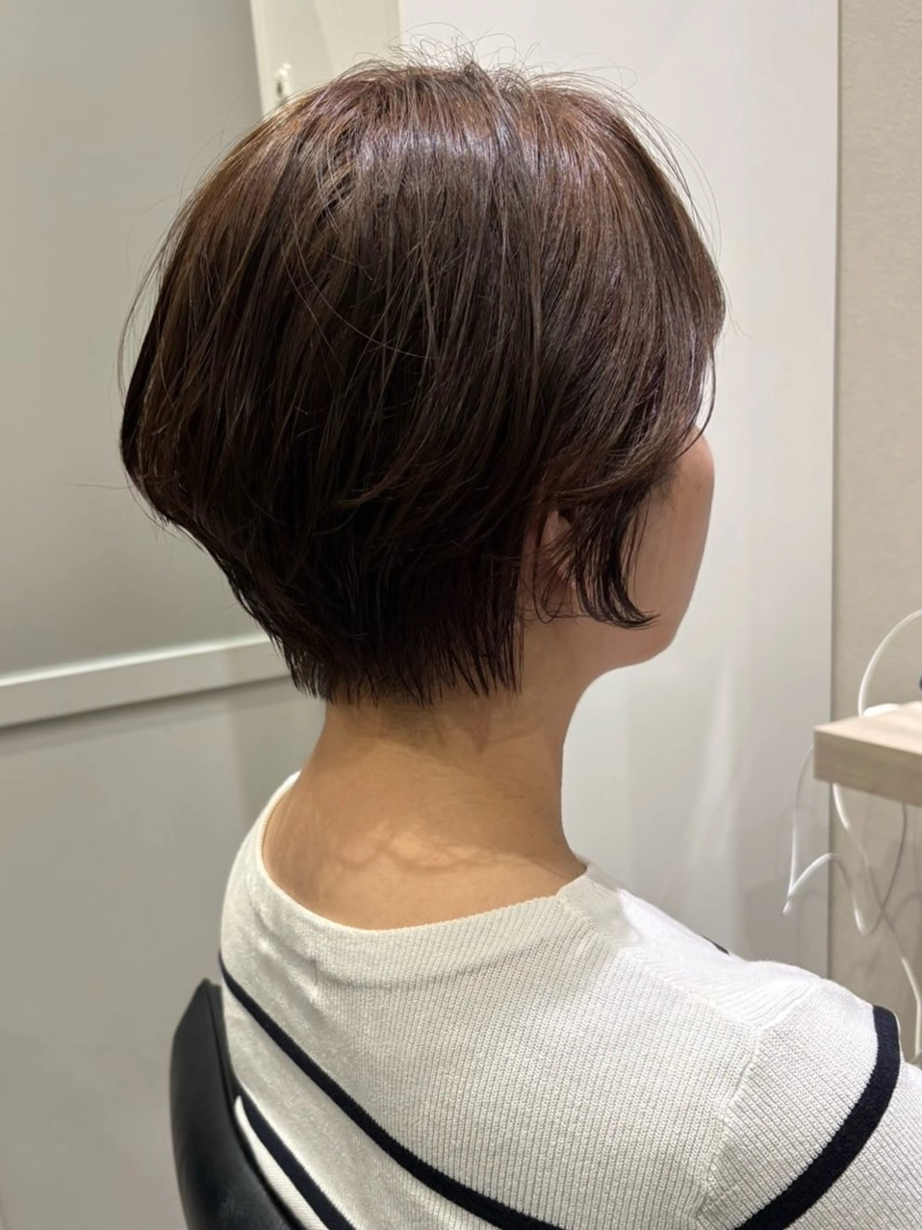 ショート EMANONシェアサロン千葉所属・Manami☁️ 縮毛/カットモデルのヘアスタイル