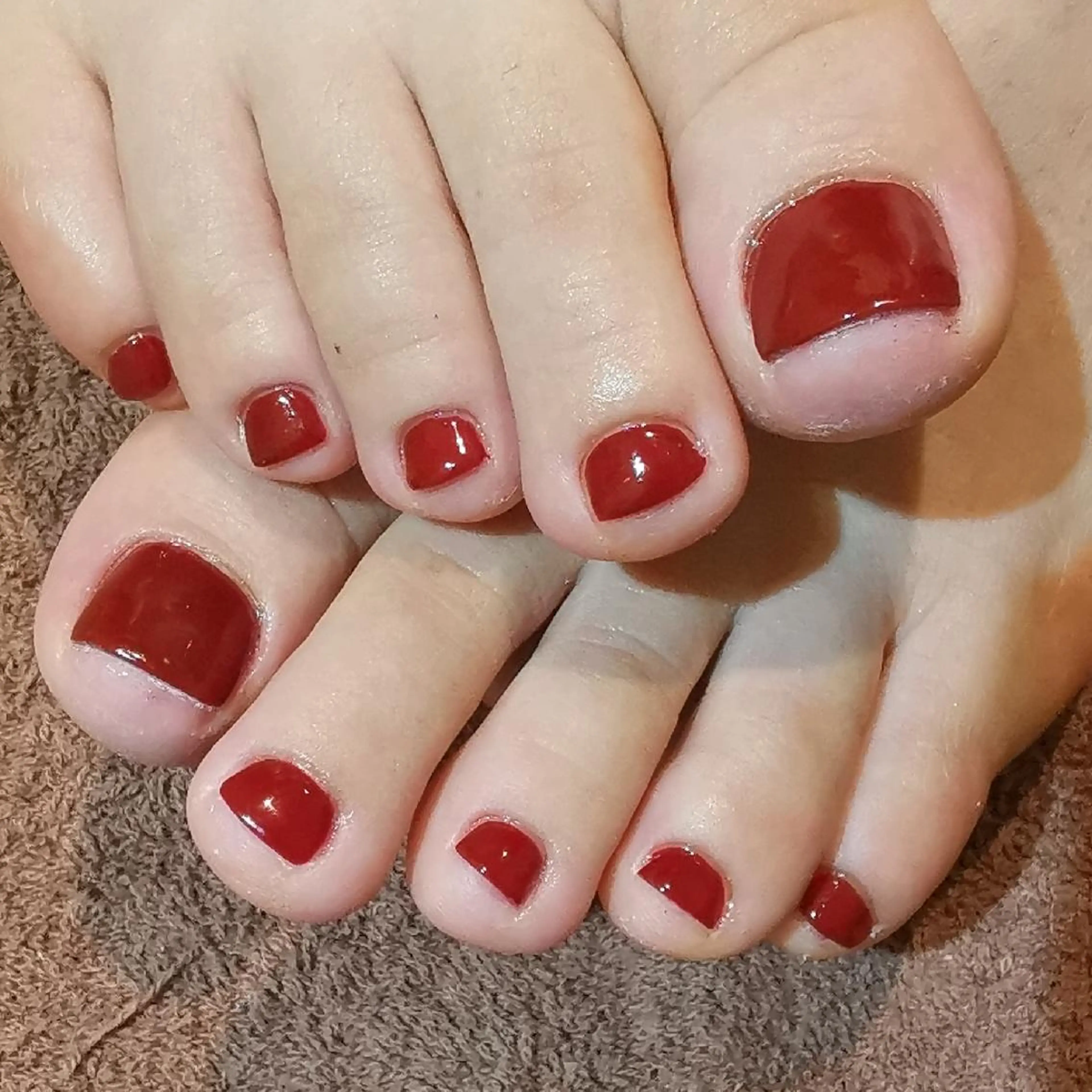 ネイル ボルドー フットネイル reve あやののネイルデザイン