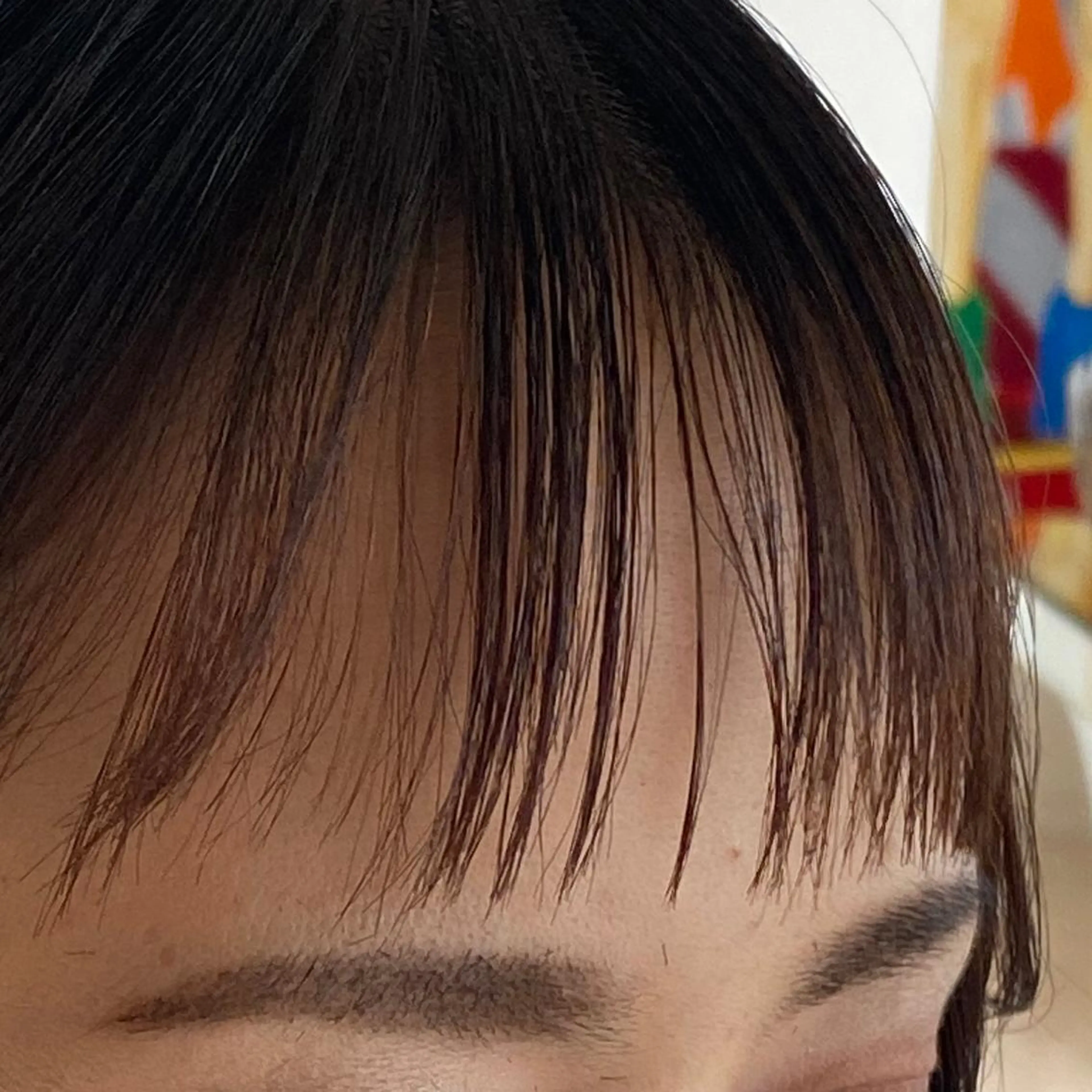 【お出かけ前に】前髪カット+コテ巻きアレンジの写真