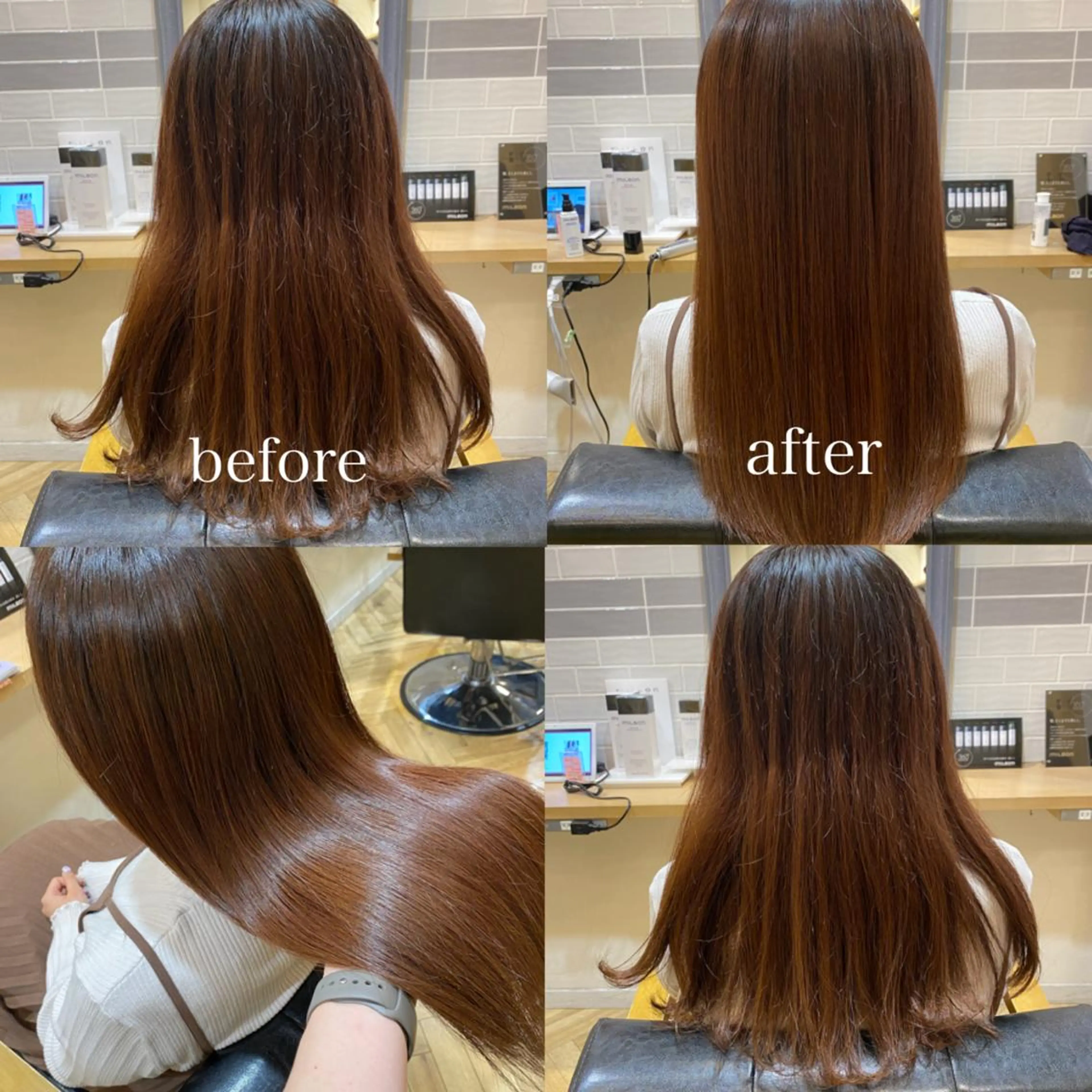 ロング カラー アクアカラー トリートメント 艶カラー/韓国顔周り 🎀mamiのヘアスタイル