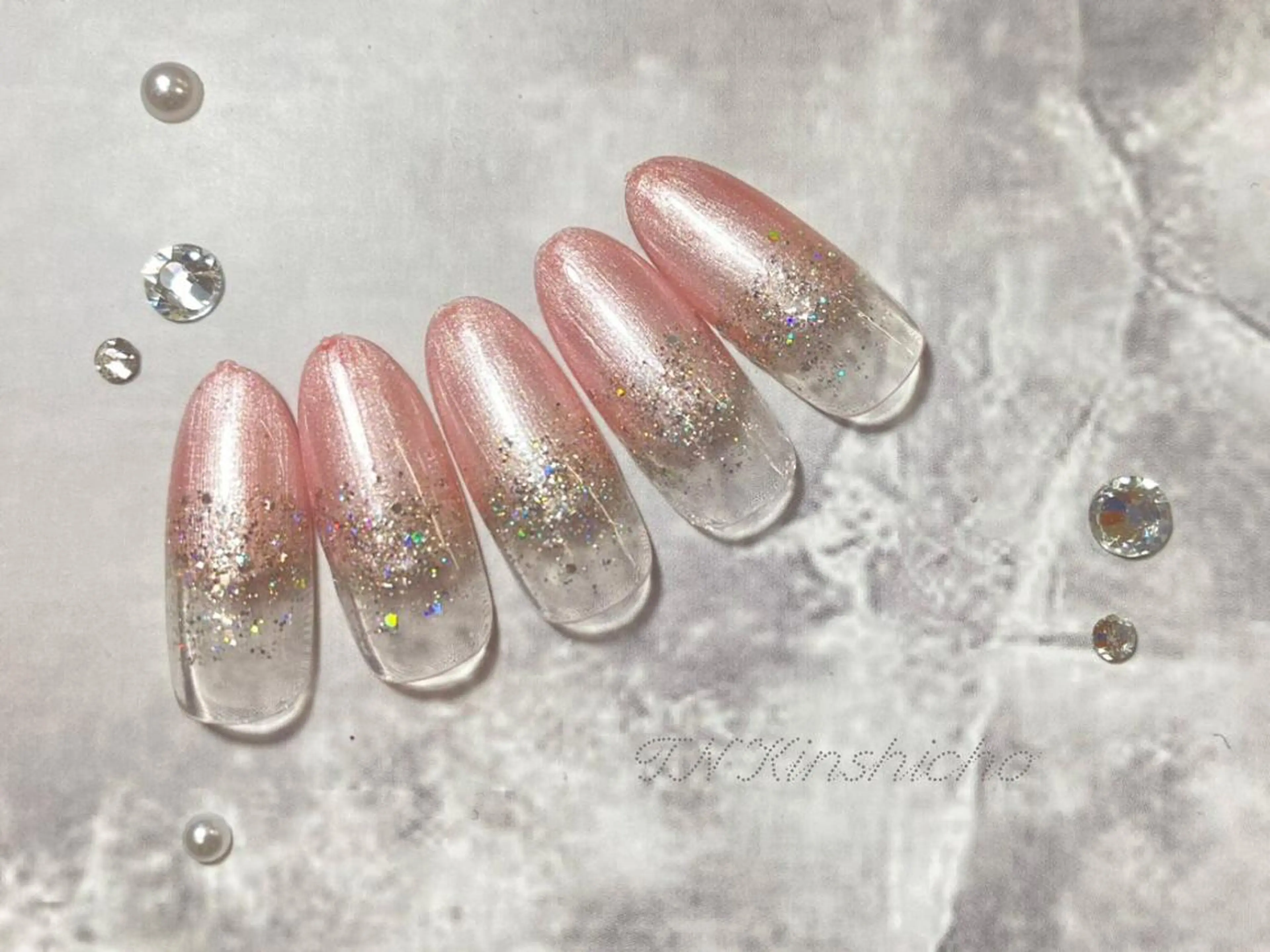 ネイル アートネイル 長さ出し ジェルネイル ハードジェル スカルプネイル 林 菜月のネイルデザイン