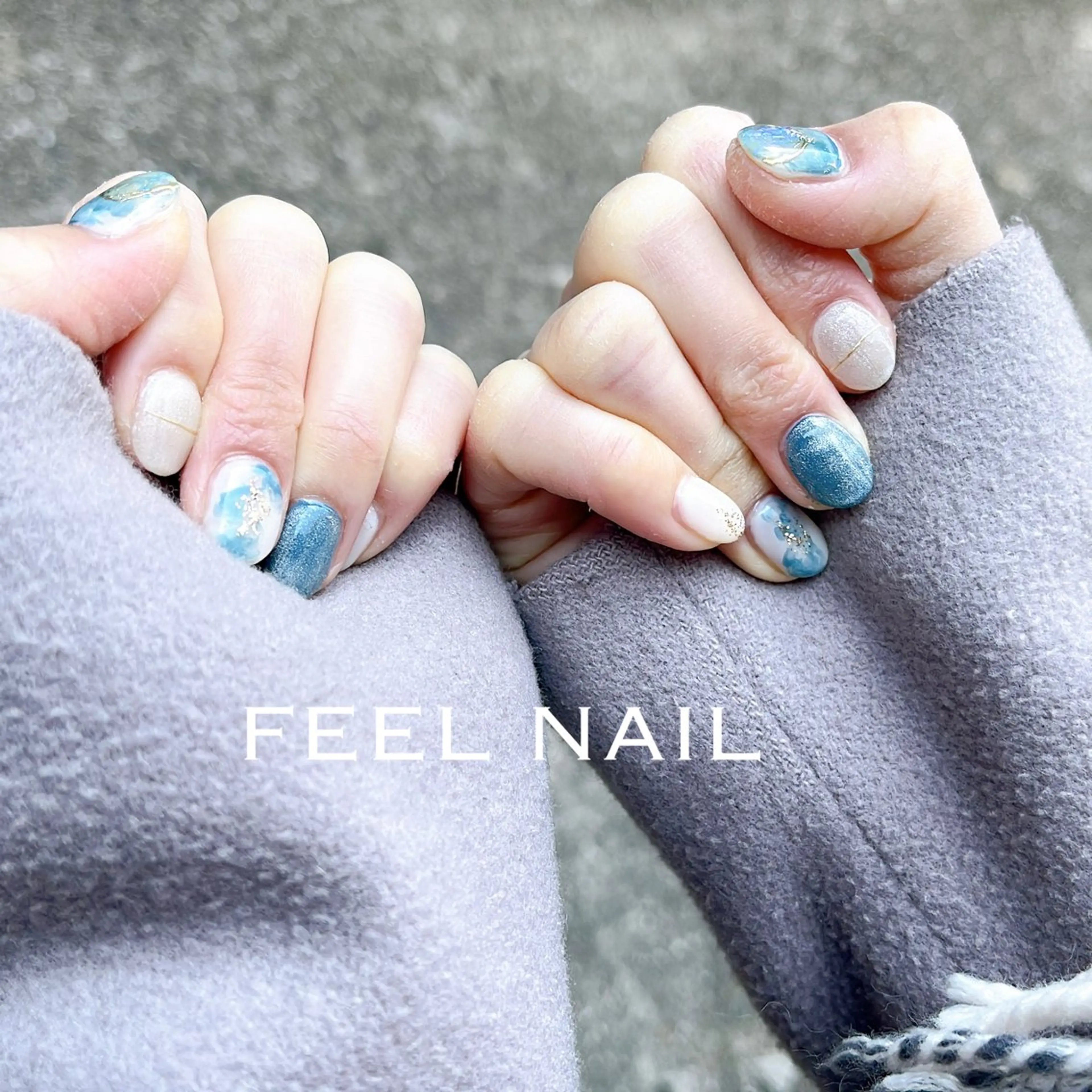 ネイル ニュアンスネイル 秋好 悠のネイルデザイン