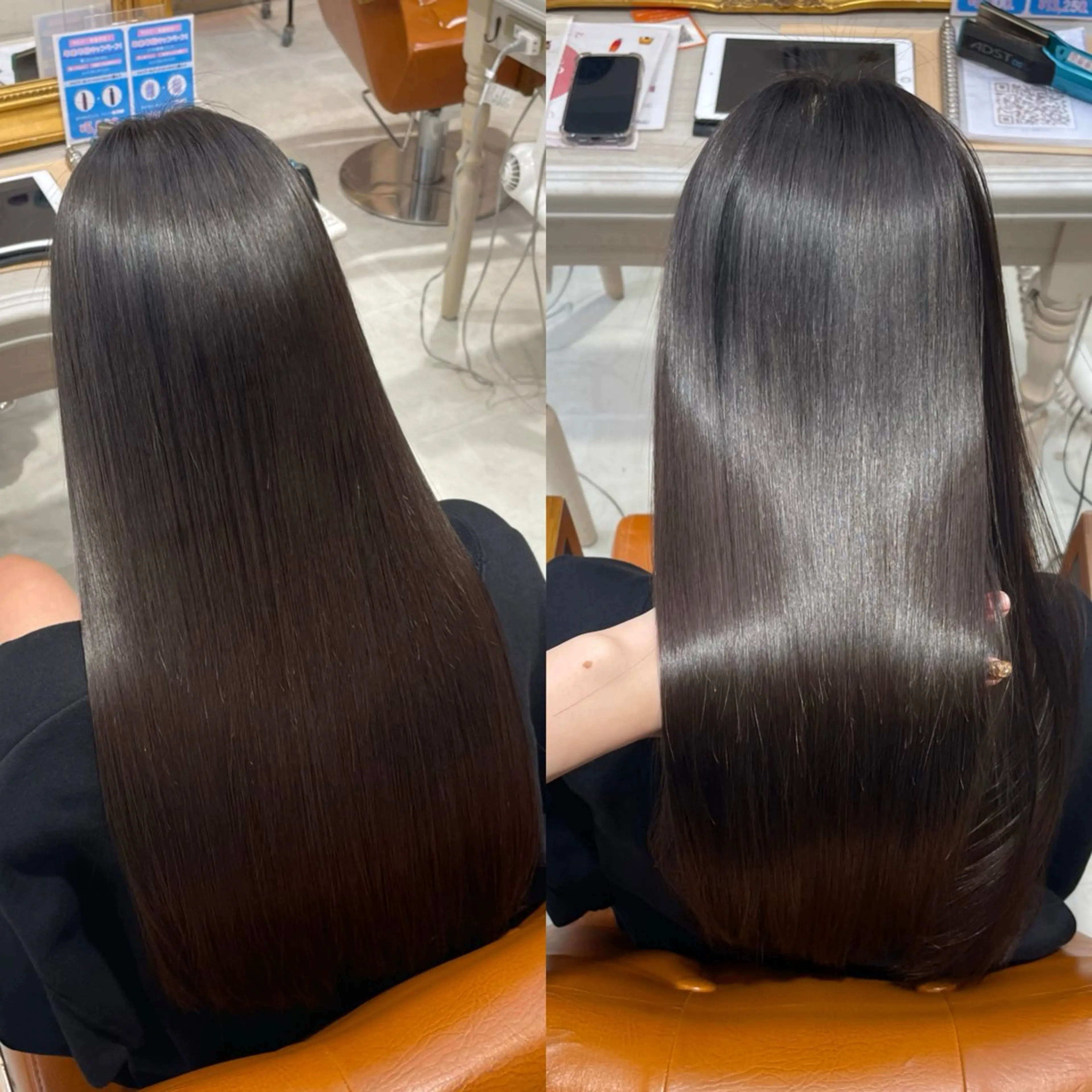 ロング カラー カット ヘアカラー 縮毛矯正 トリートメント 大村 真咲のヘアスタイル