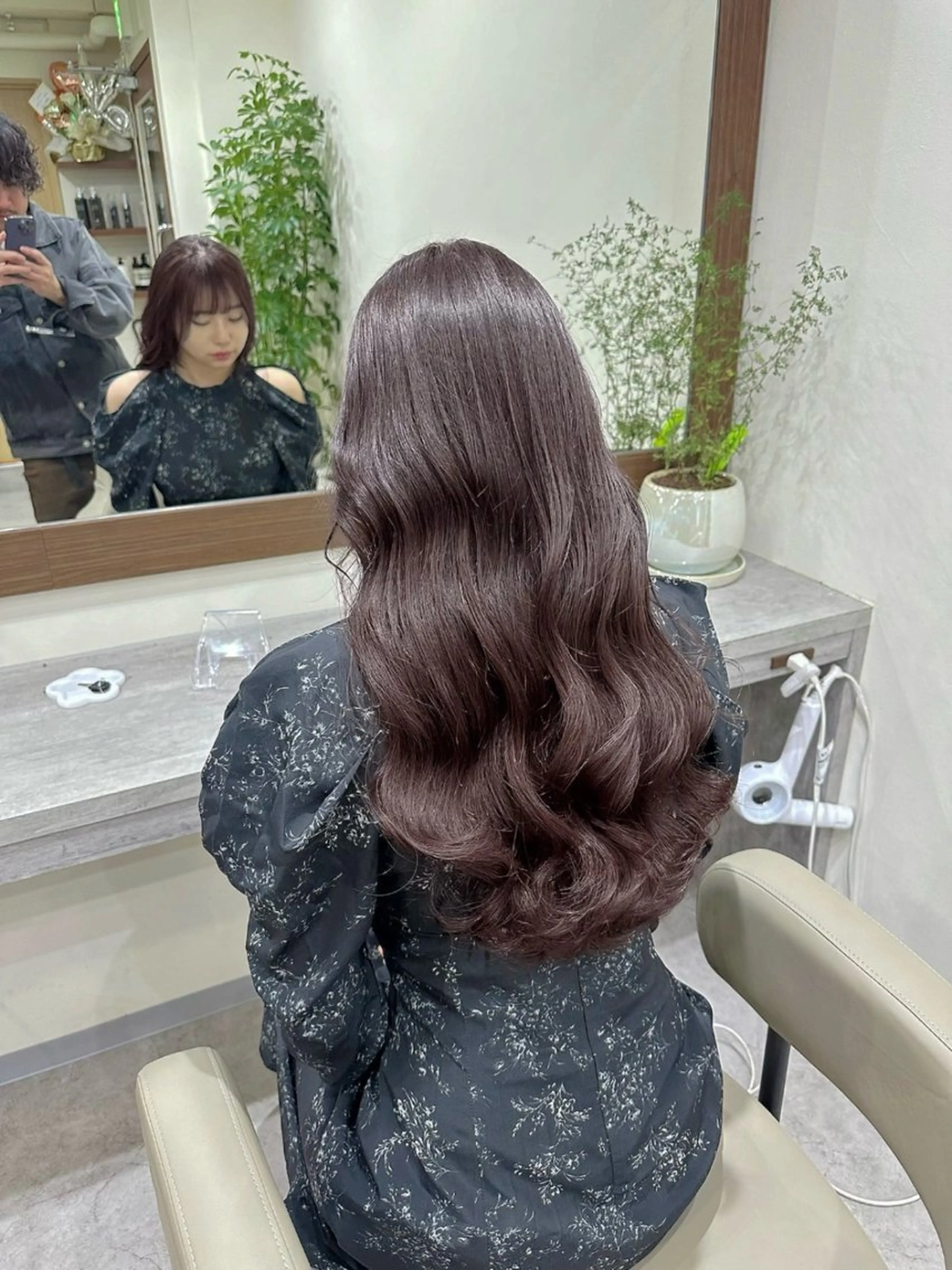 ロング カラー パーマ 韓国ヘア/韓国風 パーマ/kazueのヘアスタイル