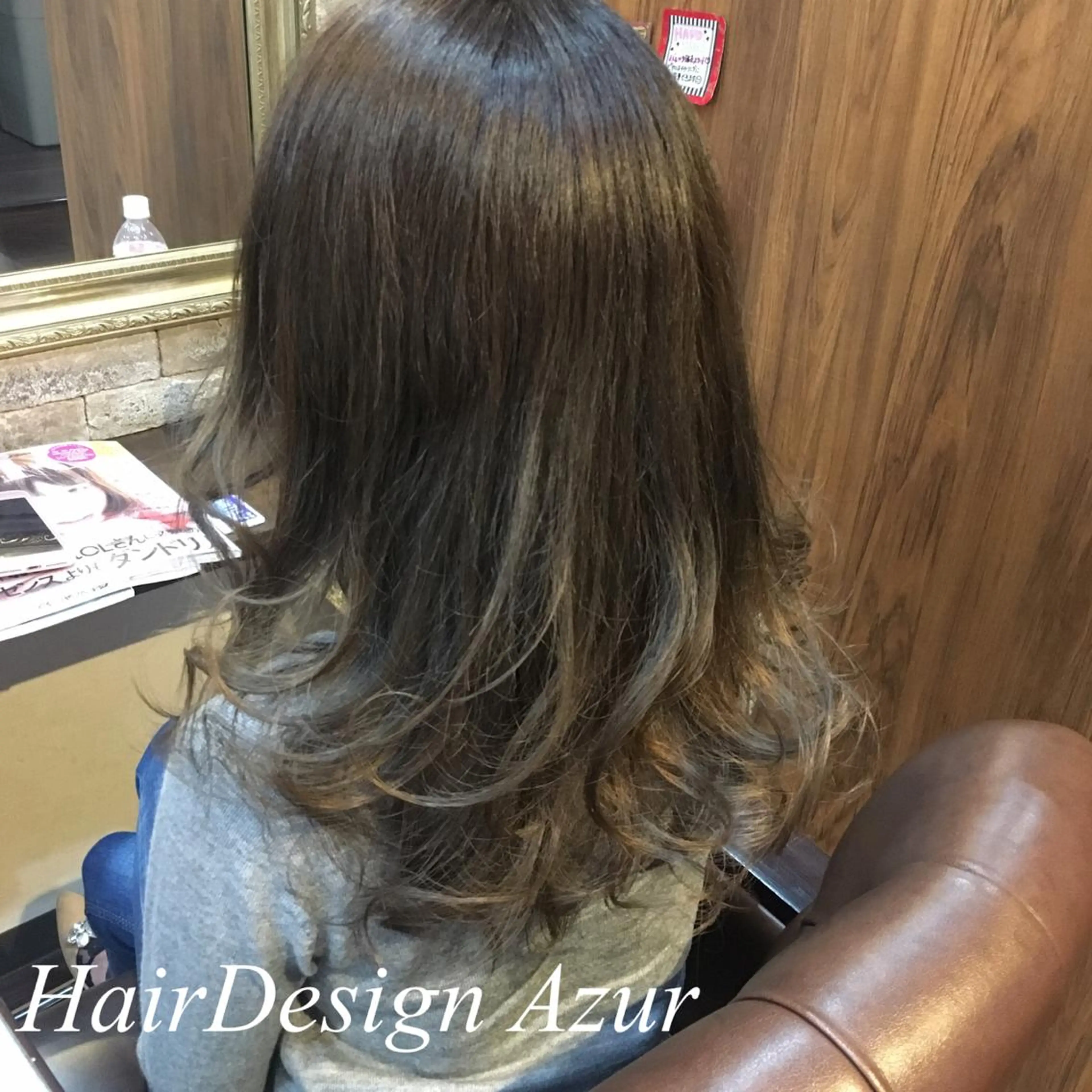 ミディアム カラー HairDesign Azurのヘアスタイル
