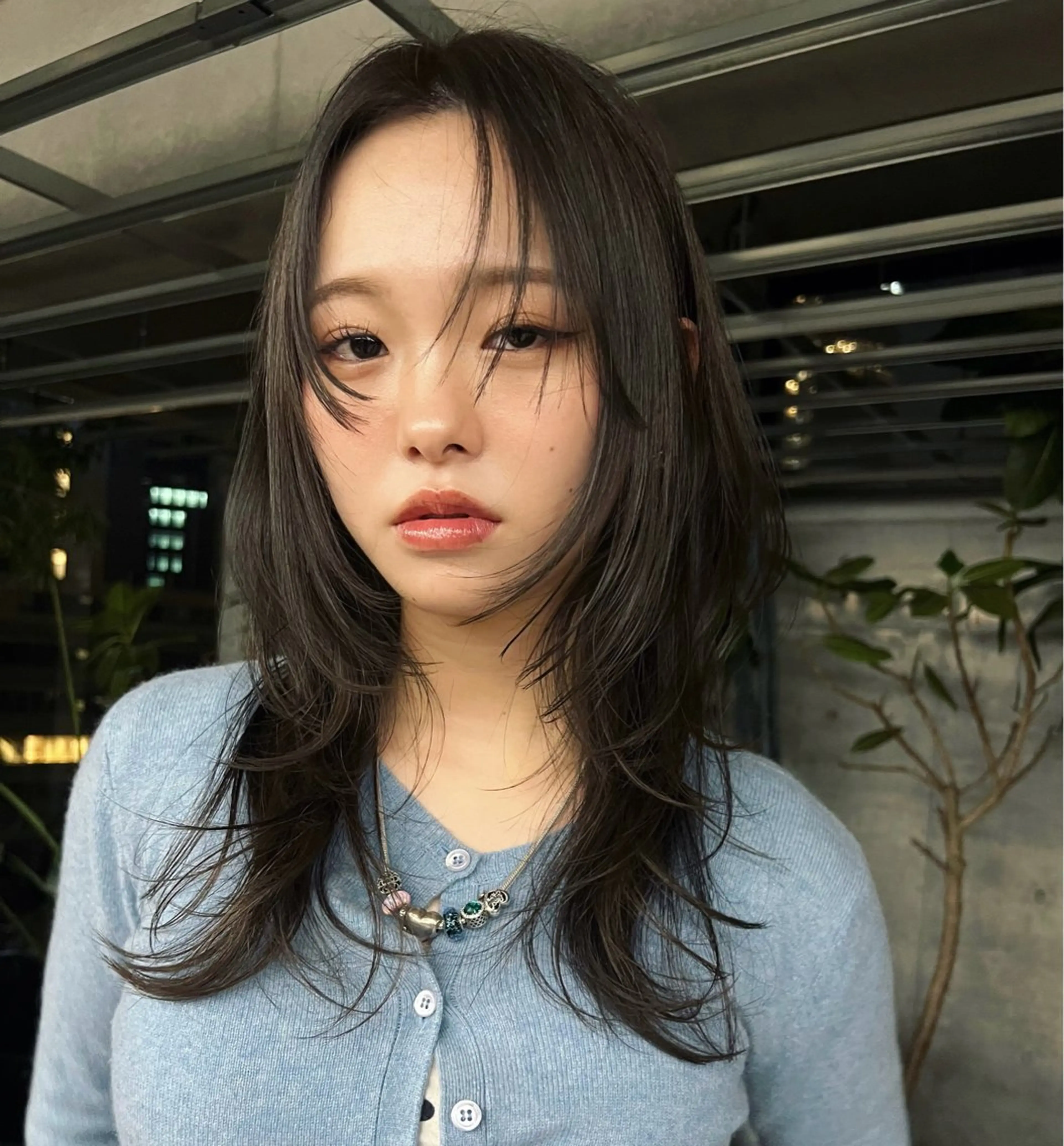 セミロング カット ヘアカラー ハッシュカット カシマハヤトのヘアスタイル