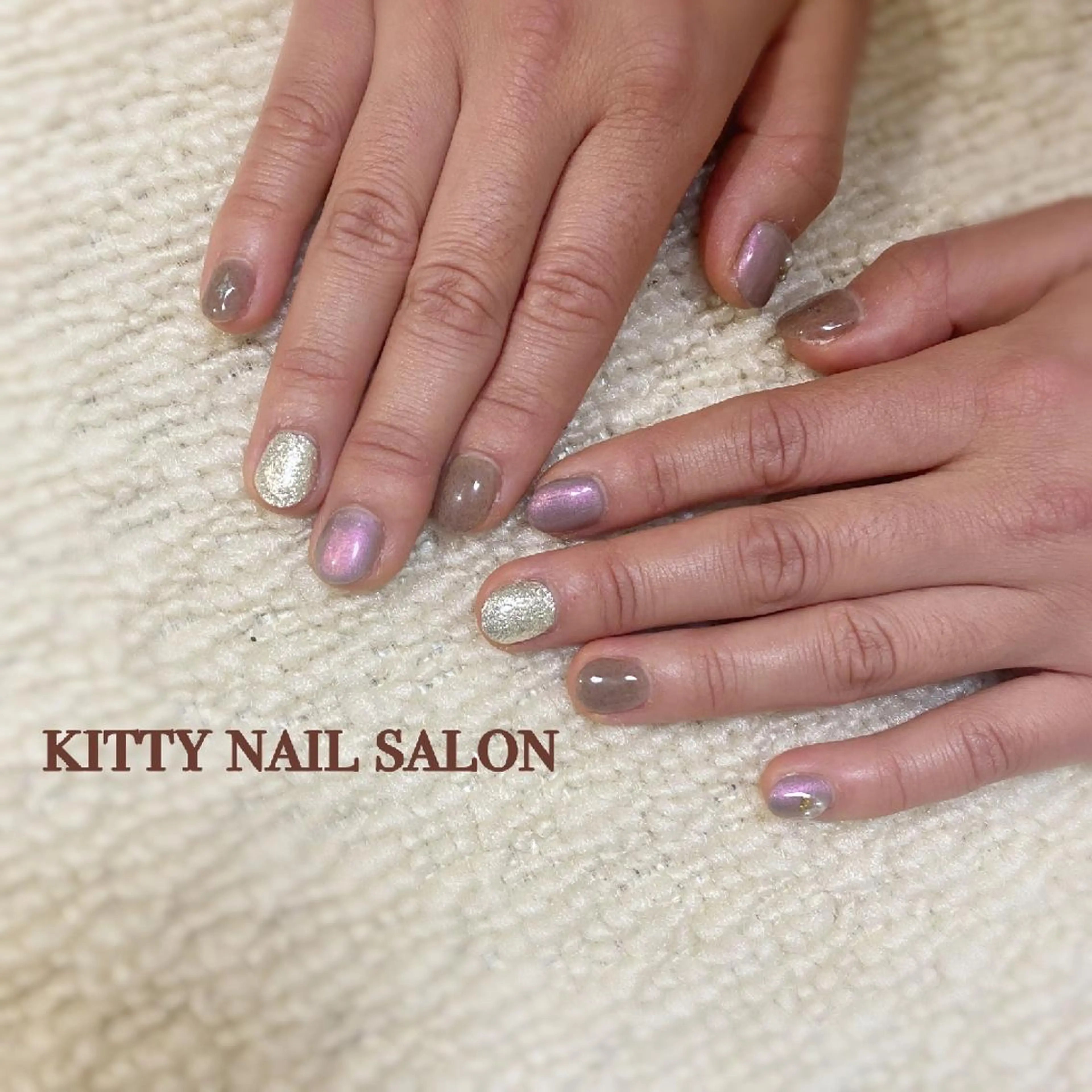 ショート ネイル シンプルネイル kitty nail salonのネイルデザイン