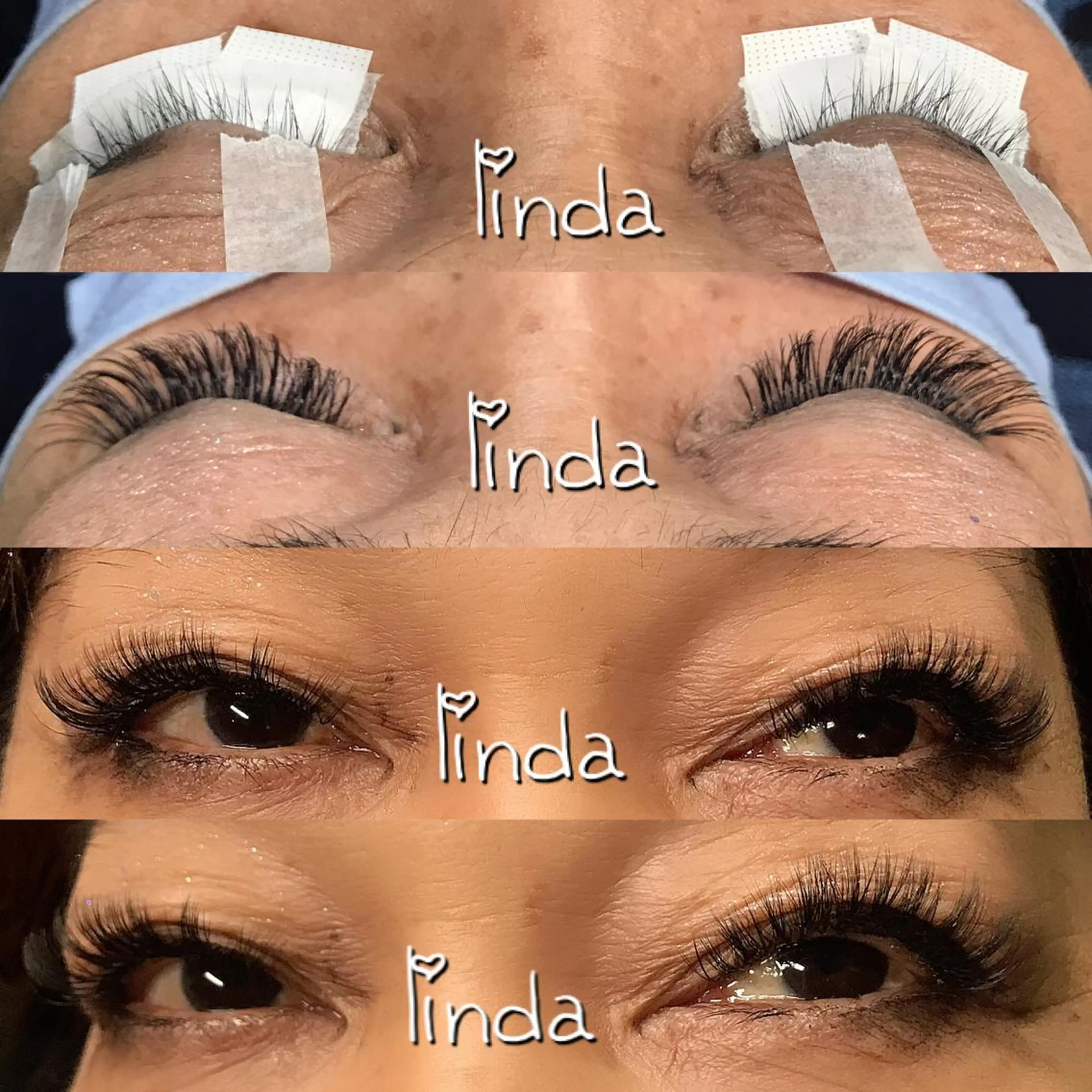 マツエク・マツパ 付け放題 linda lashesのマツエク・マツパデザイン