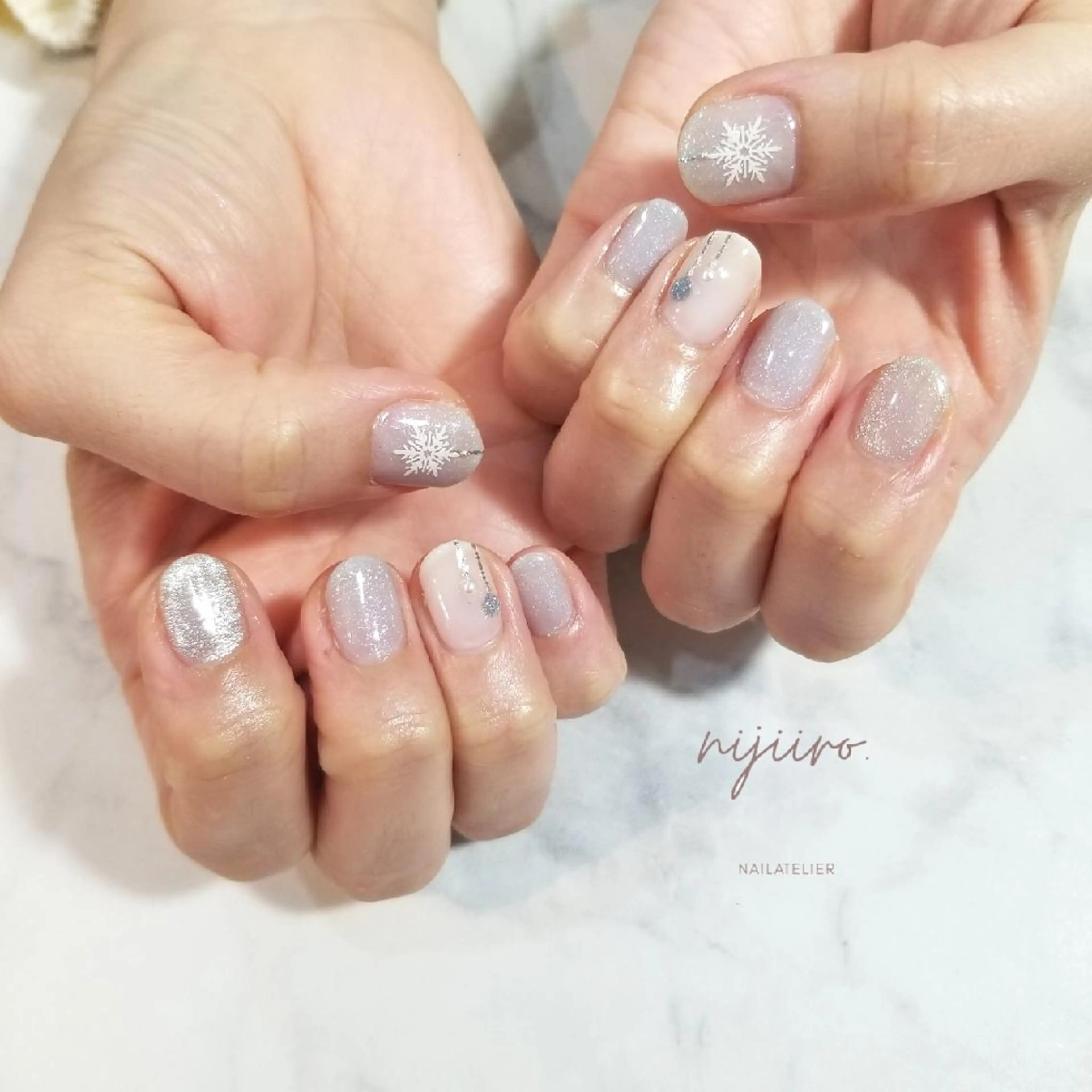 ネイル ハンドネイル nailatelier nijiiro.所属・nijiiro🌈 サトウのネイルデザイン