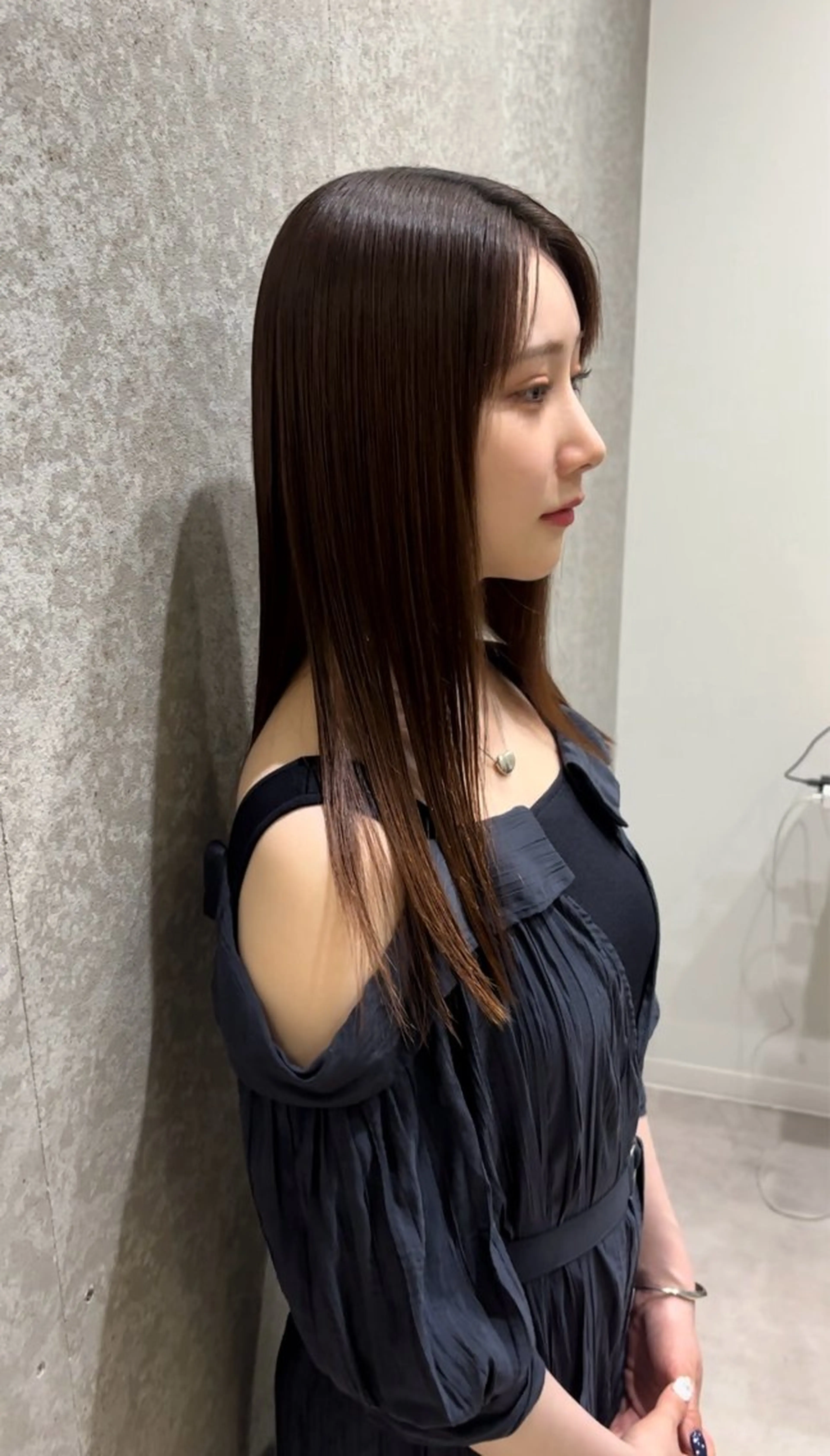 セミロング 髪質改善 トリートメント トリートメント ヘッドスパ 髪質改善ヘアケア 艶髪特化/上田のヘアスタイル