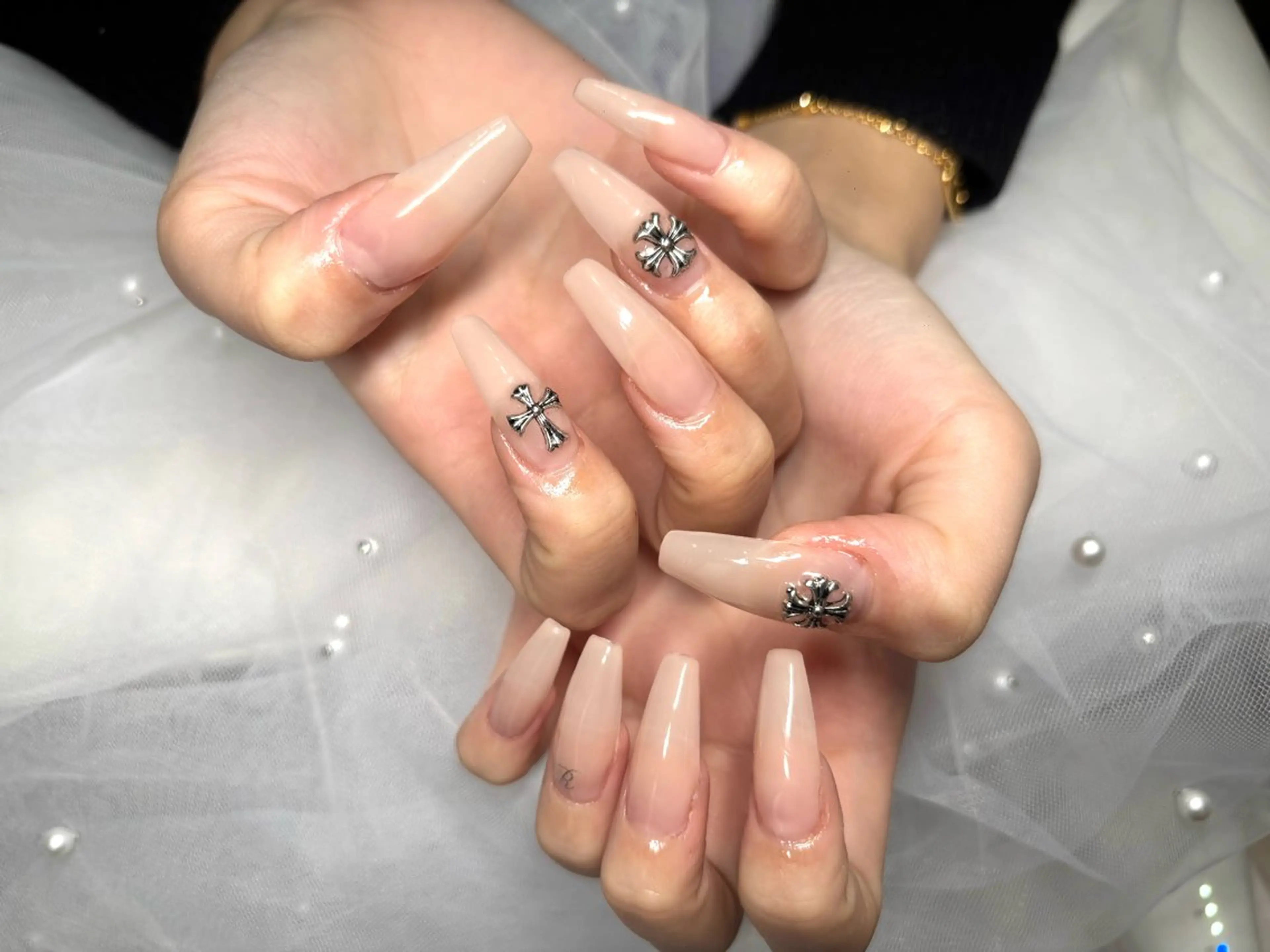 ネイル 長さ出し ハンドネイル Nail salon Laniのネイルデザイン