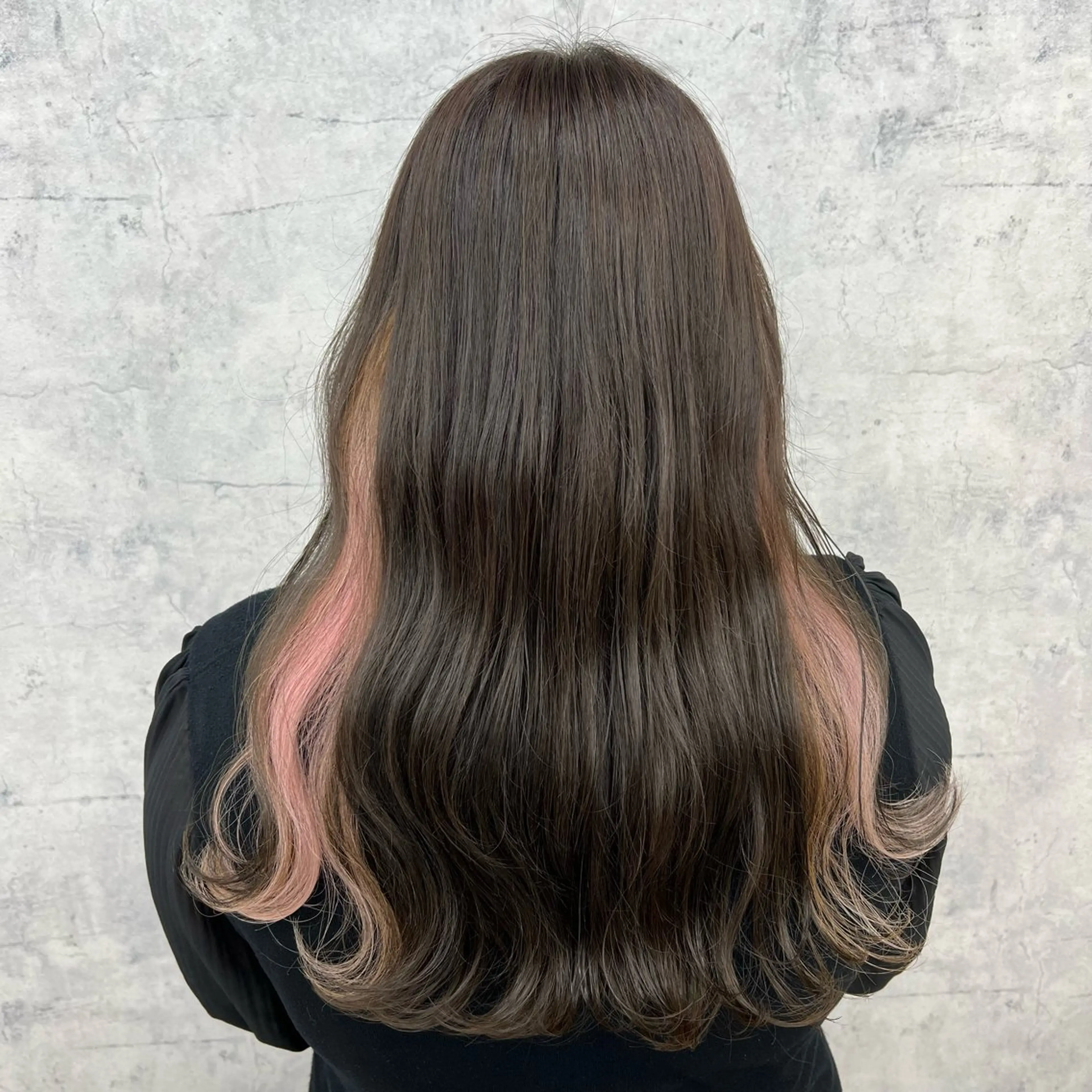 ロング カラー ヘアカラー JUNSHIN🦋 ヘアセット／カラーのヘアスタイル