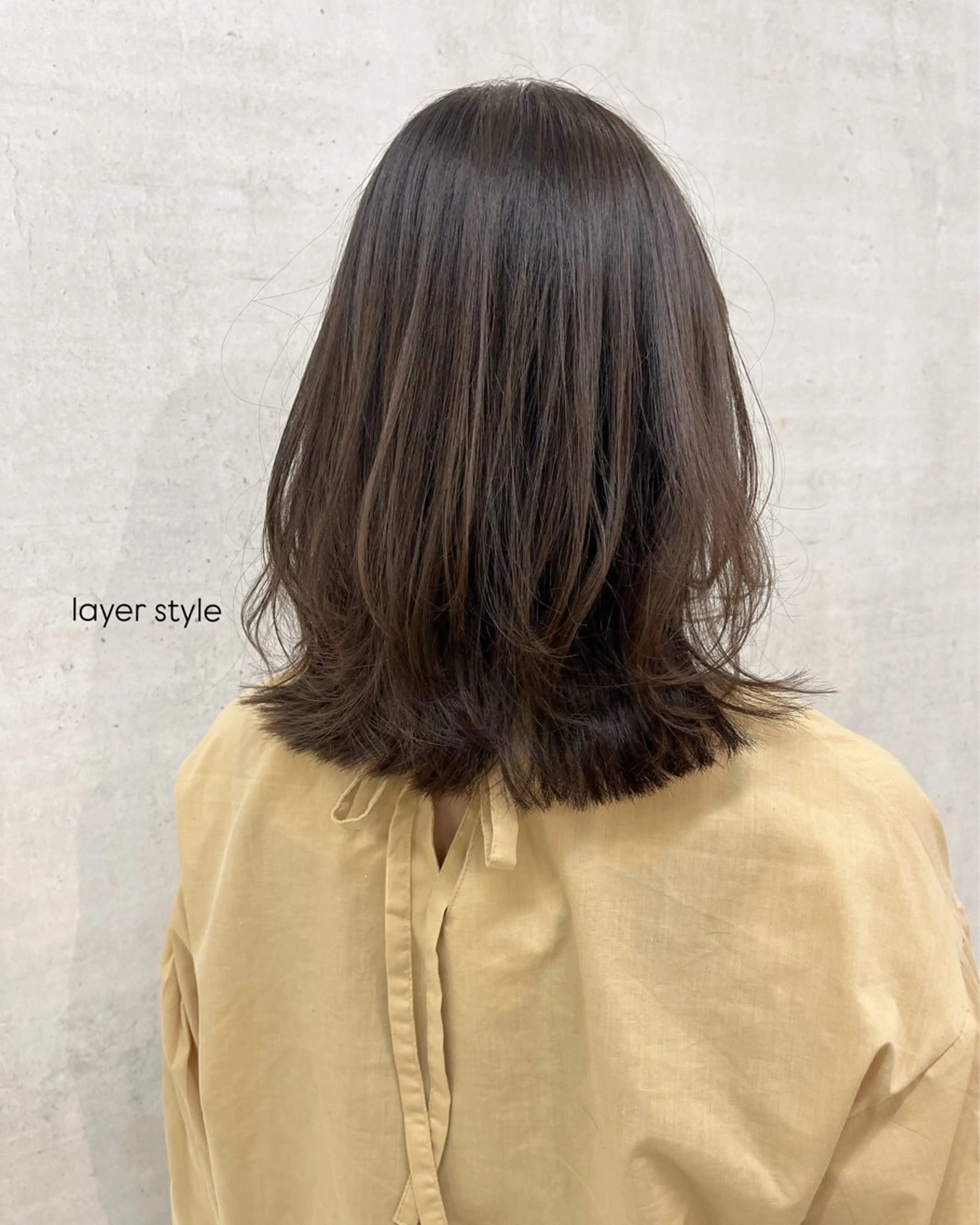 セミロング kchiara所属・yura /レイヤーカットのヘアスタイル