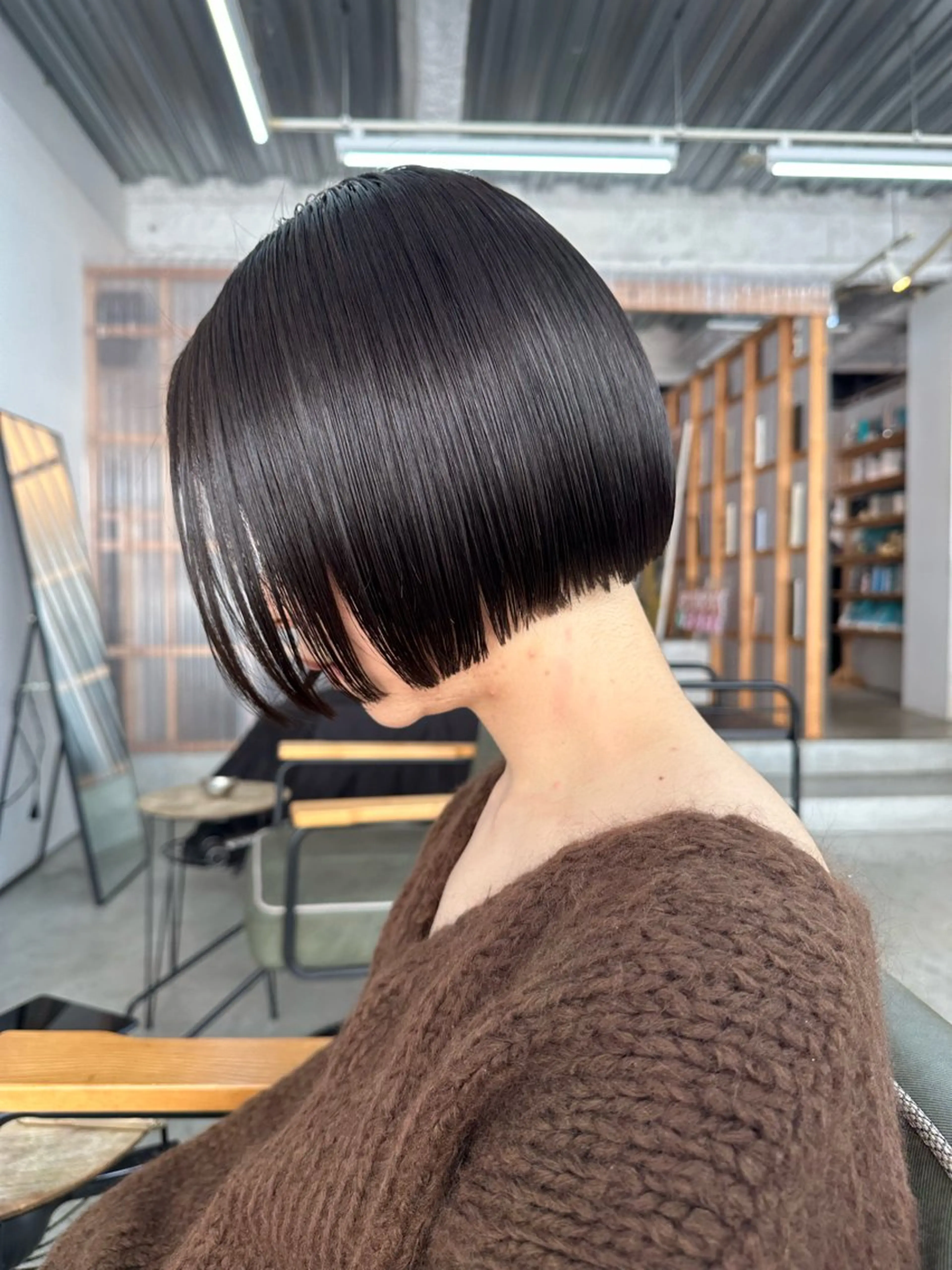 ショート カラー 透明感カラー ボブ 髪質改善 似合わせカット カット ヘアカラー alu/心斎橋大阪 ボブ/ブリーチなしのヘアスタイル