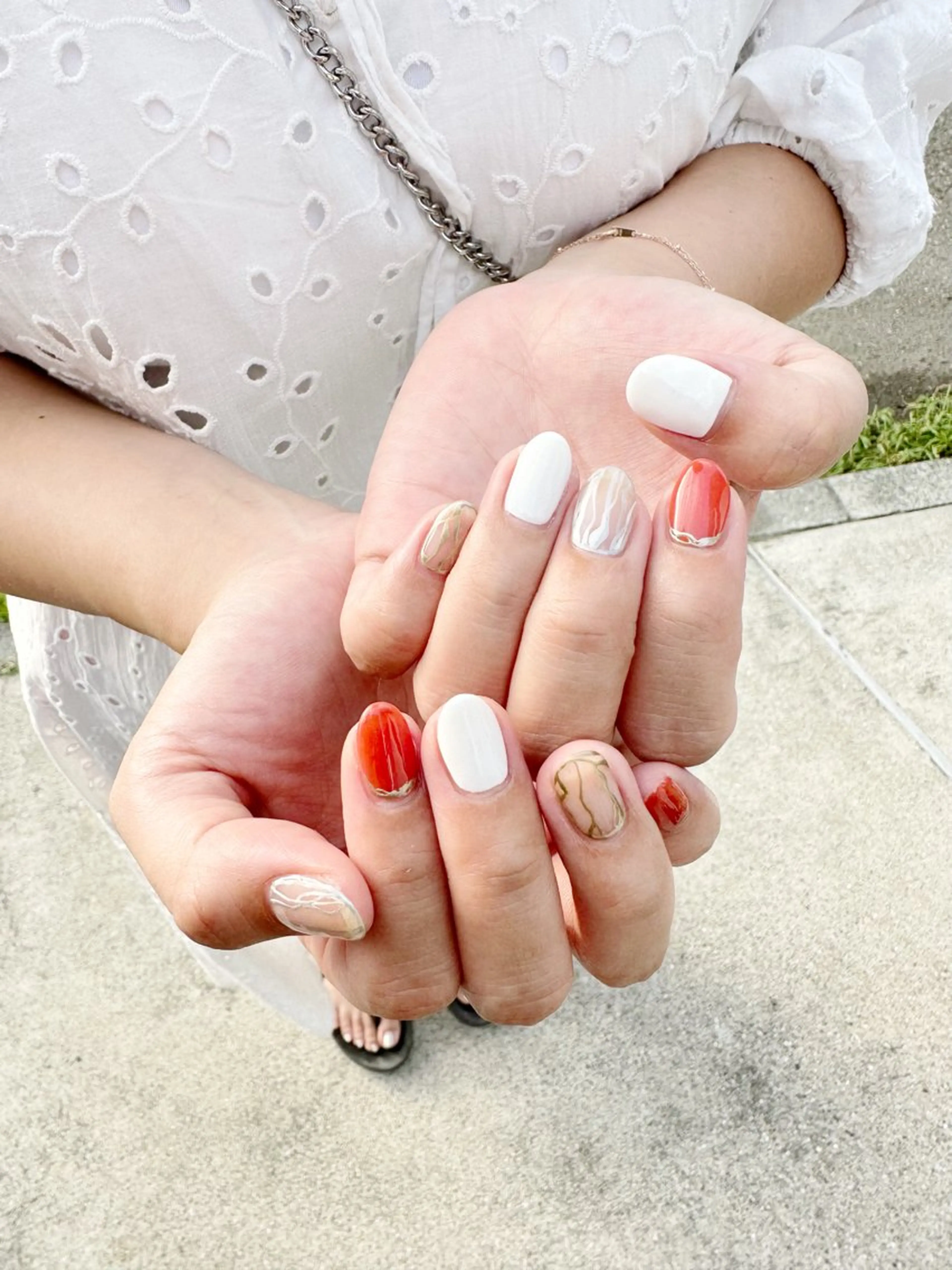 ネイル 冬ネイル ハンドネイル ネイルサロン Lafuのネイルデザイン