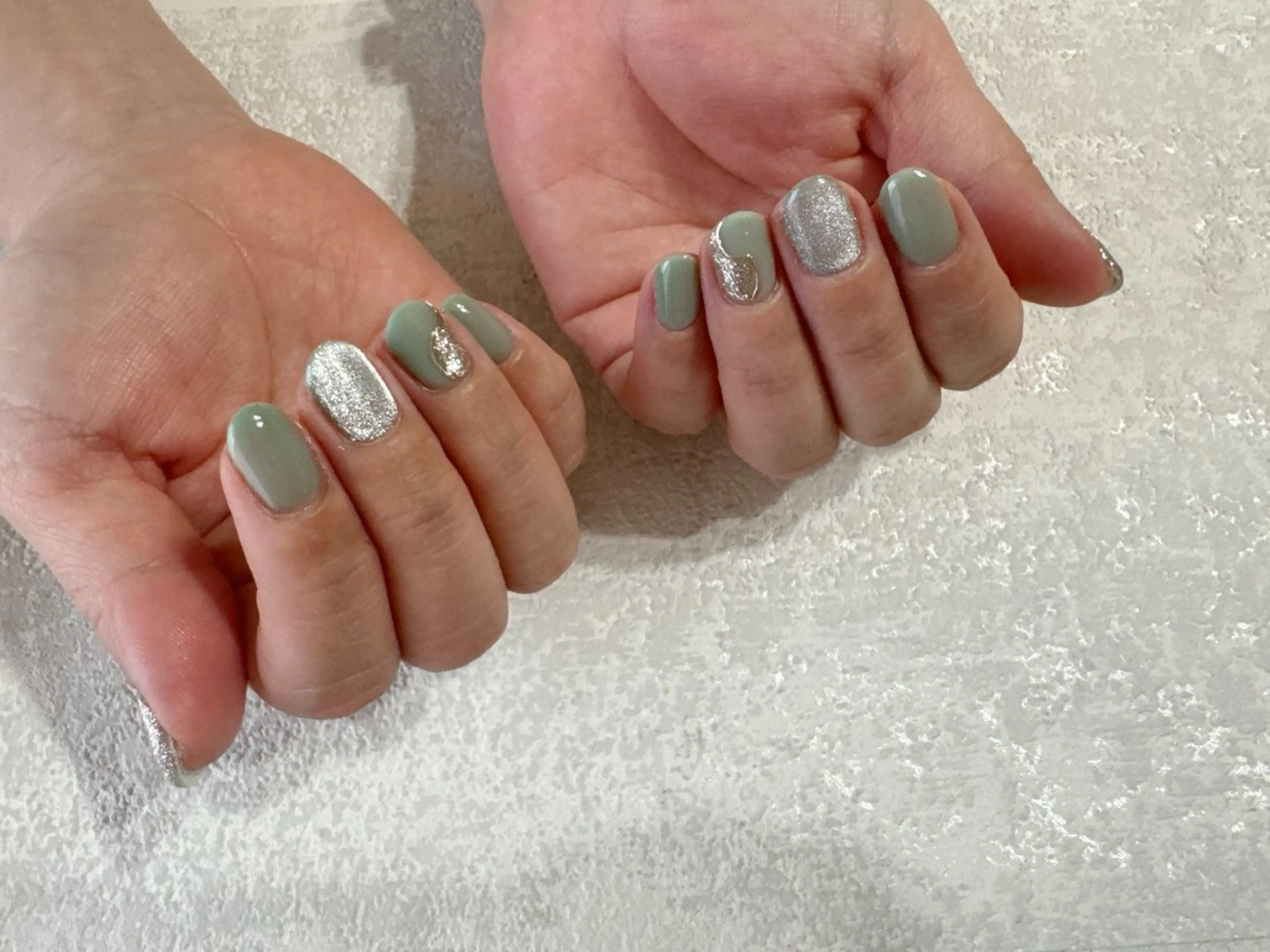 ネイル オーロラネイル フットネイル フレンチネイル ジェルネイル 韓国ネイル ハンドネイル kikinail 溝の口のネイルデザイン