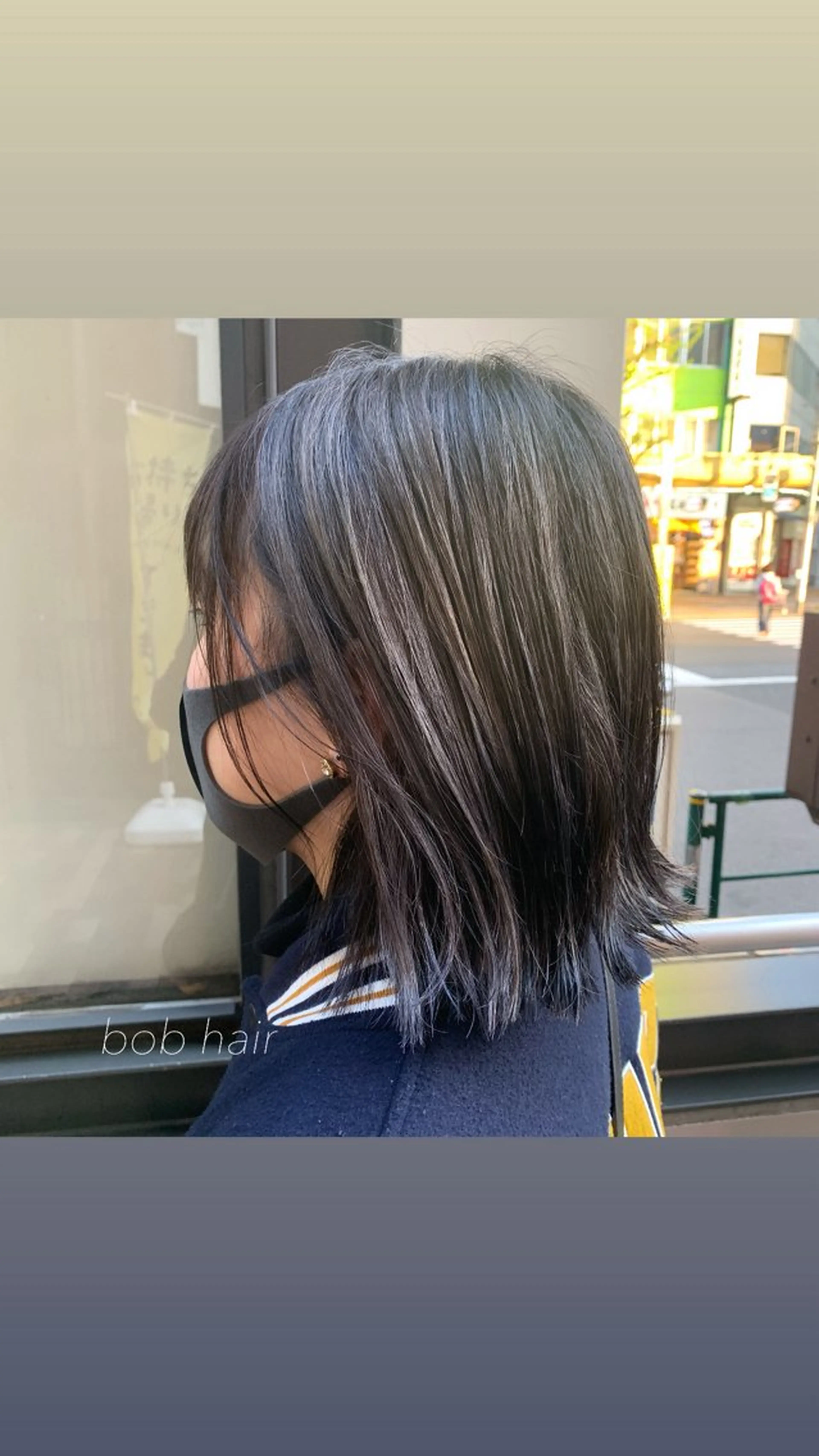 ショート カラー ヘアアレンジ アッシュ ボブ 外ハネヘア GO TODAY 原宿本店所属・似合わせカット得意 💛RENA💛のヘアスタイル