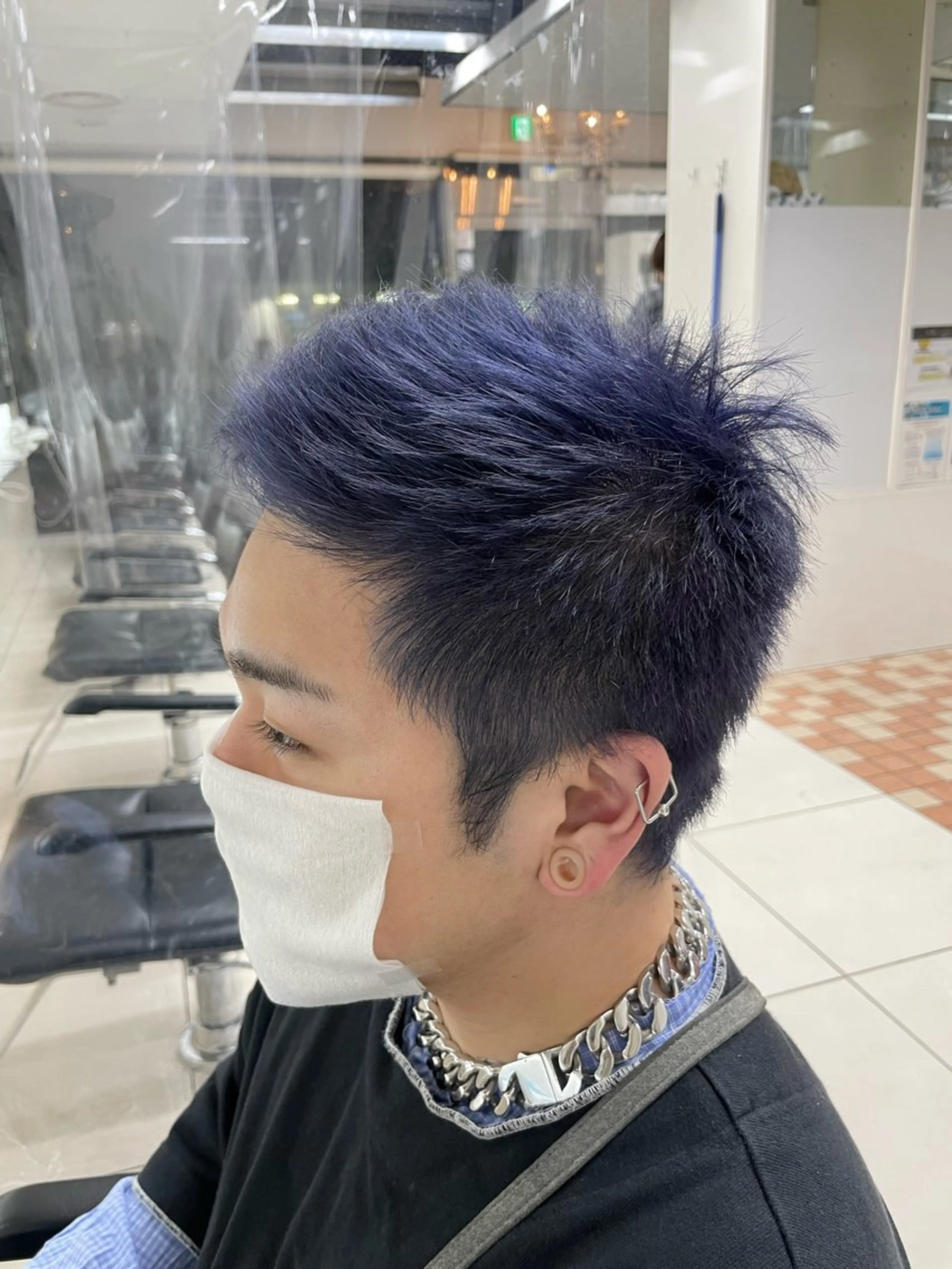 ショート カラー メンズ カット ヘアカラー 🇰🇷ブリーチ✖︎ 髪質改善七星🇰🇷のヘアスタイル