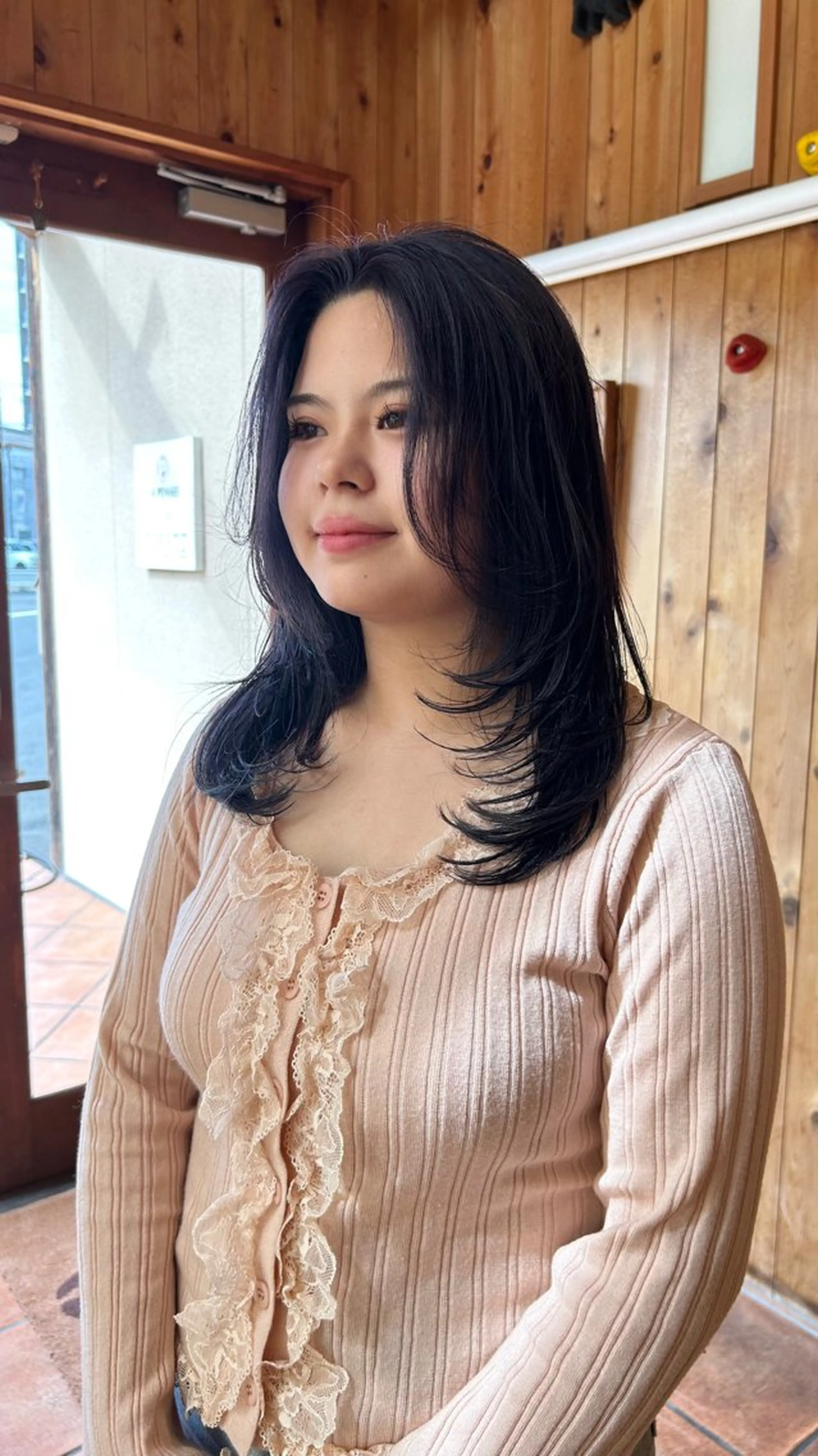 セミロング レイヤーカット カット 似合わせカット/ レイヤー／小倉瑳莉のヘアスタイル