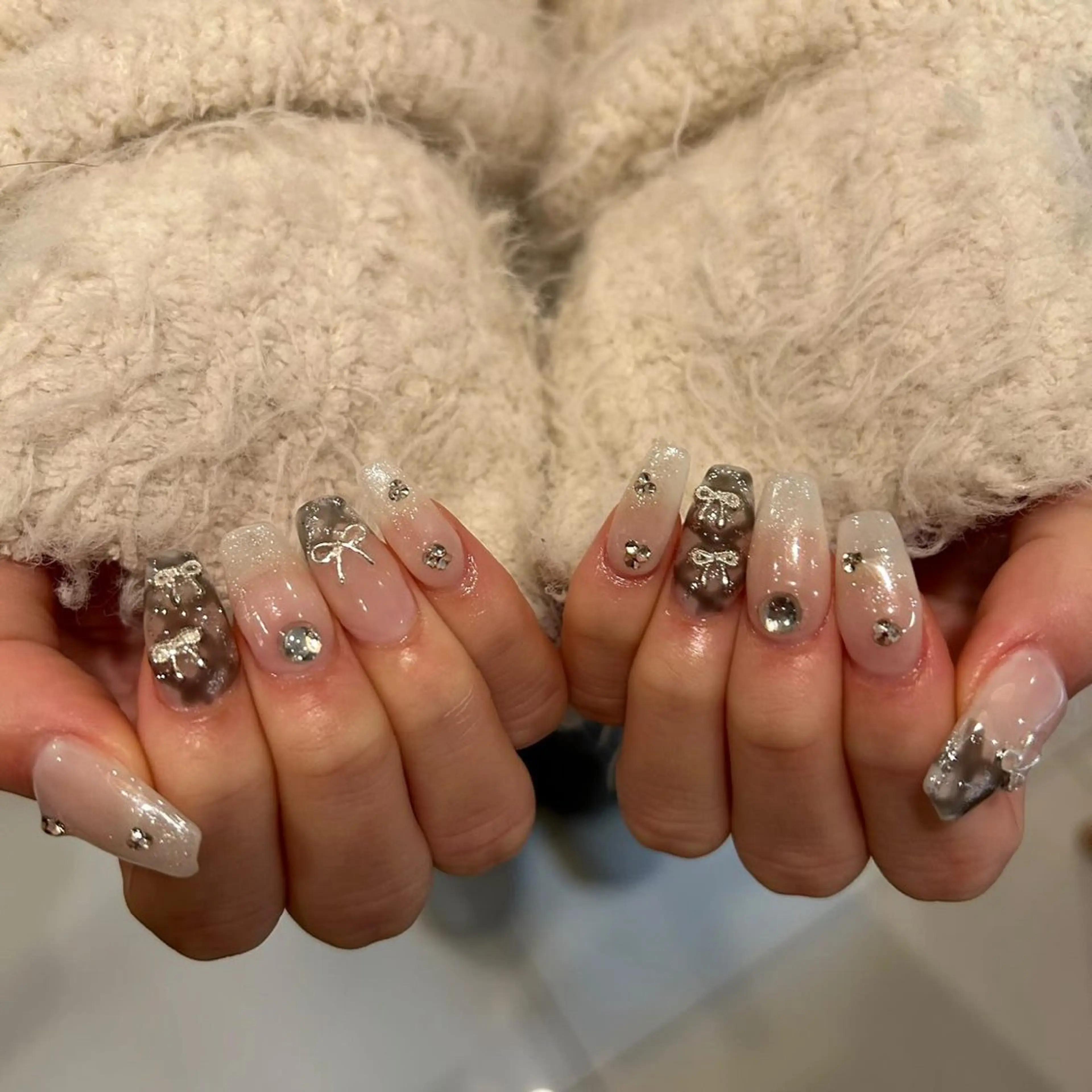 【🌟１月限定🌟】オフ込み💐成人式ネイルの写真