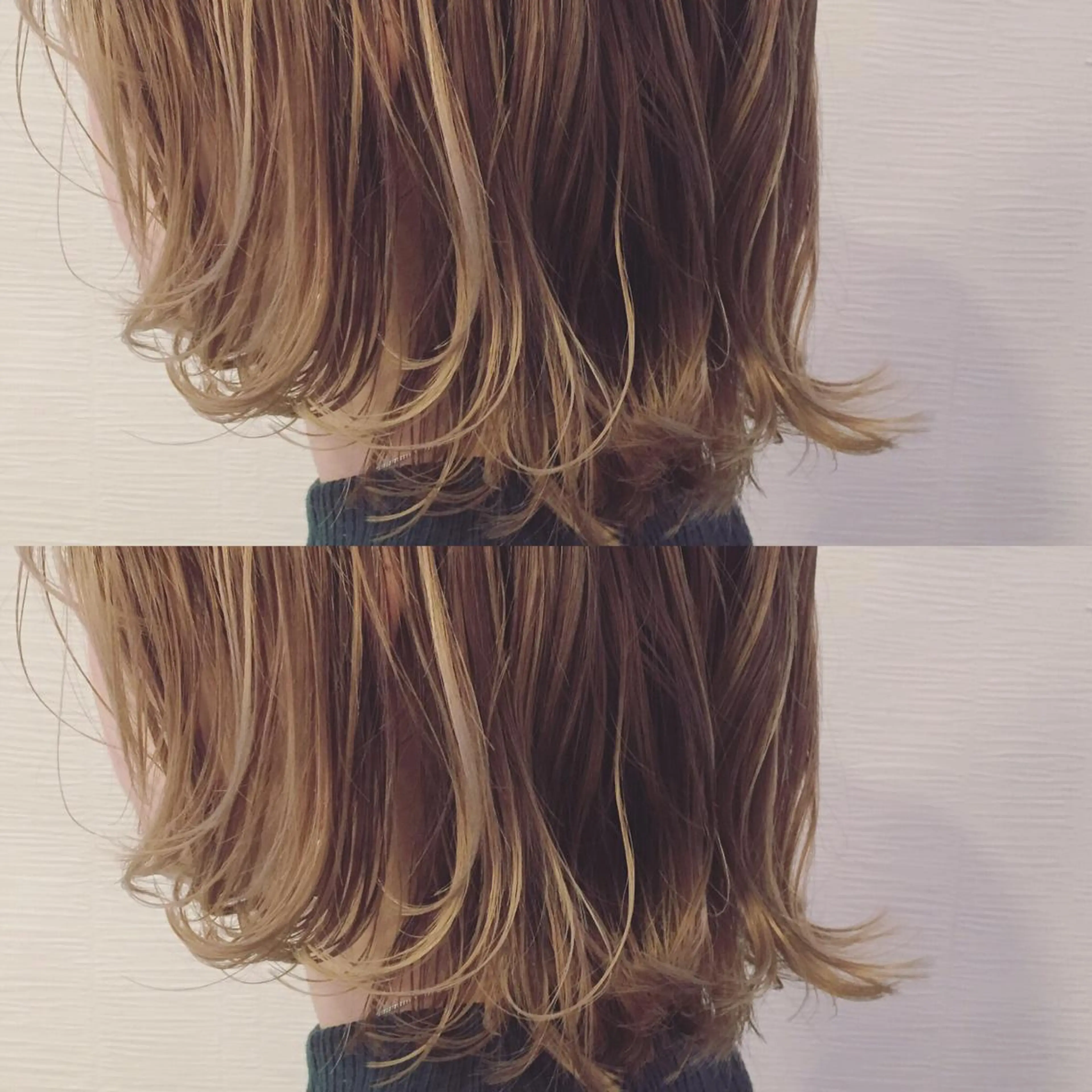 ミディアム カラー ベージュカラー ブリーチ グラデーションカラー ミルクティーベージュ toiro by lien hair atelier所属・池田 真由美のヘアスタイル