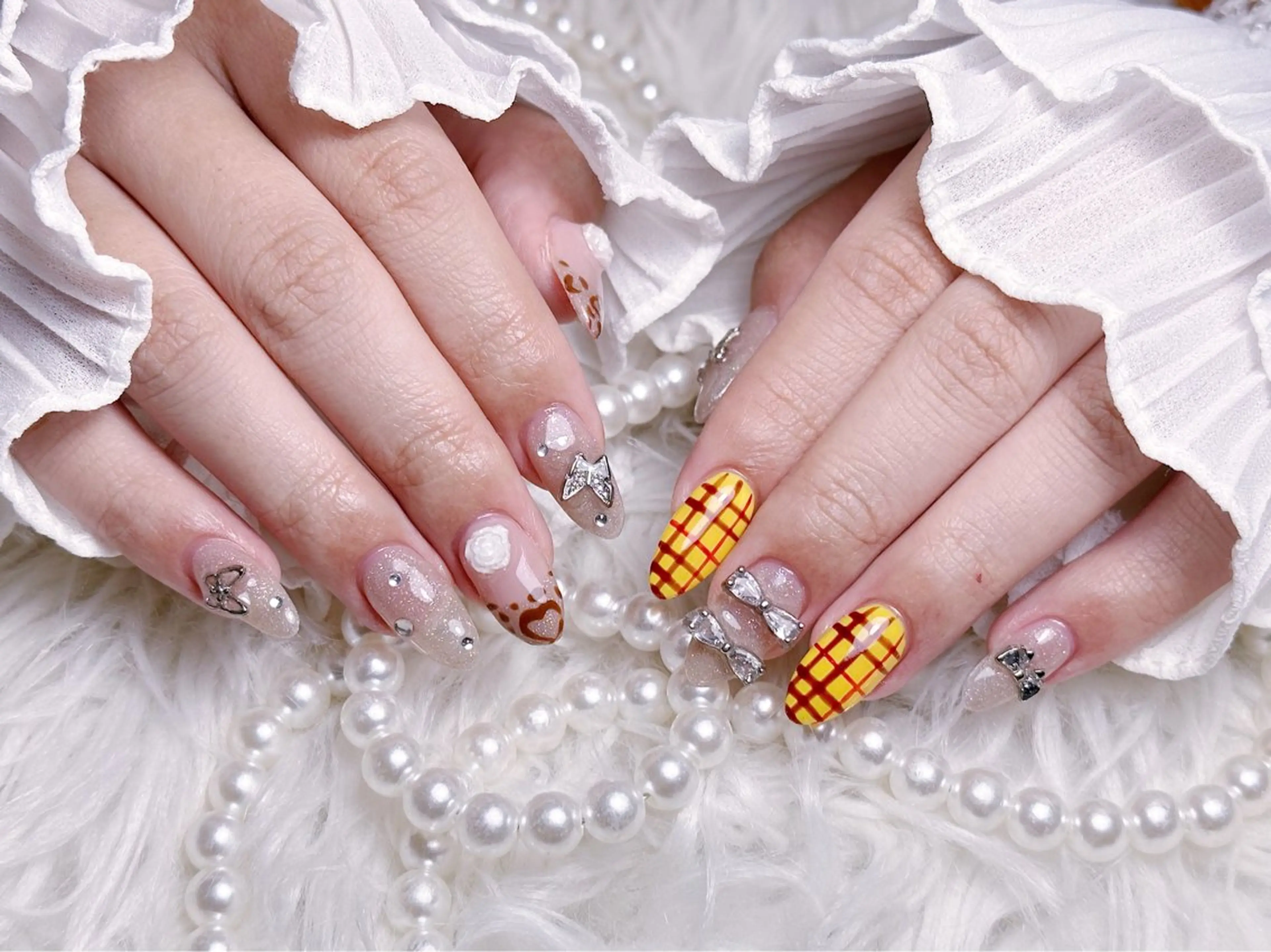 ネイル ☁️Minmin Tsuki💙🩵のネイルデザイン