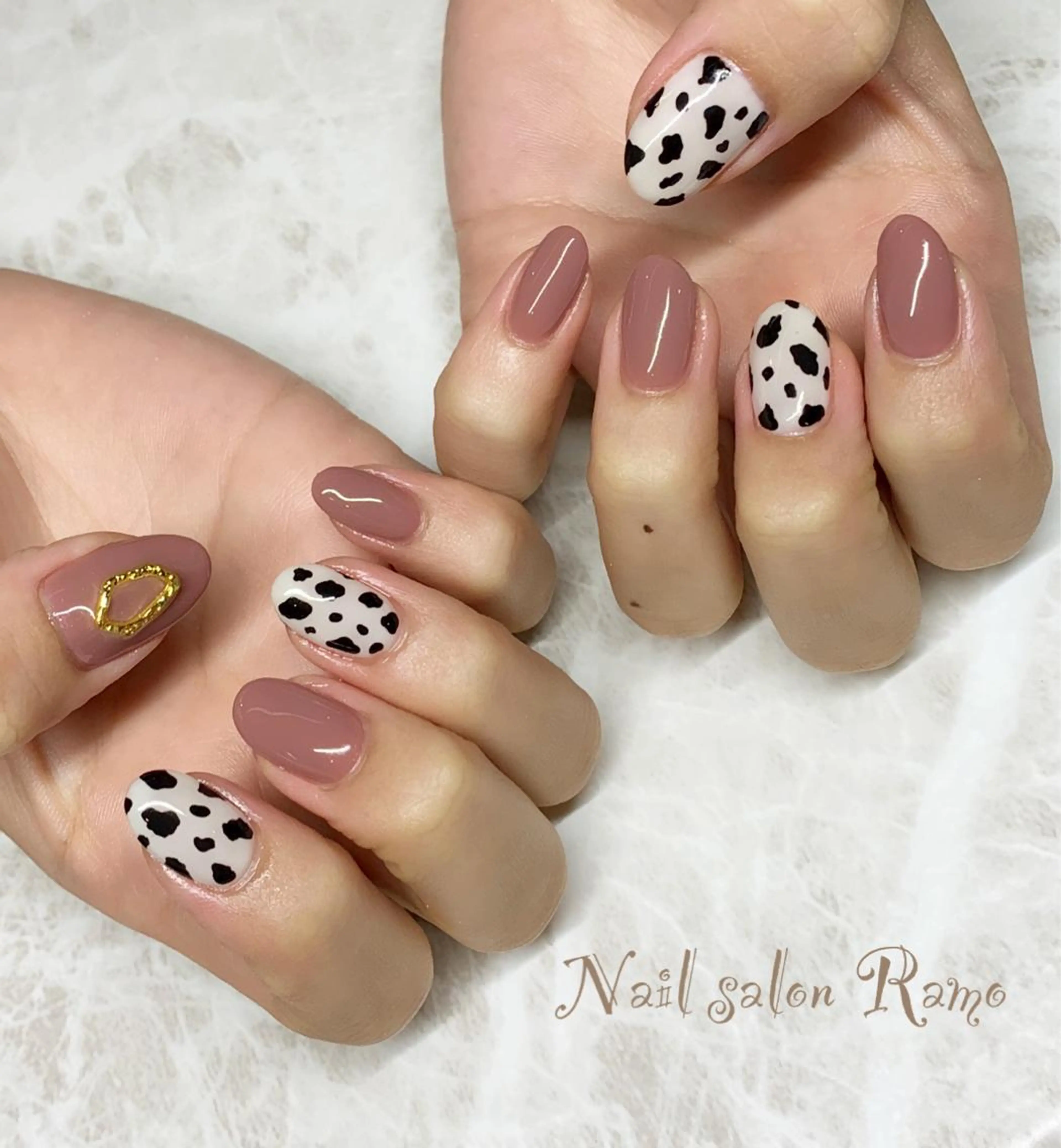 ネイル アートネイル ブルー ジェルネイル ワンカラーネイル パラジェル Nail salon Ramo所属・松田 祥子のネイルデザイン