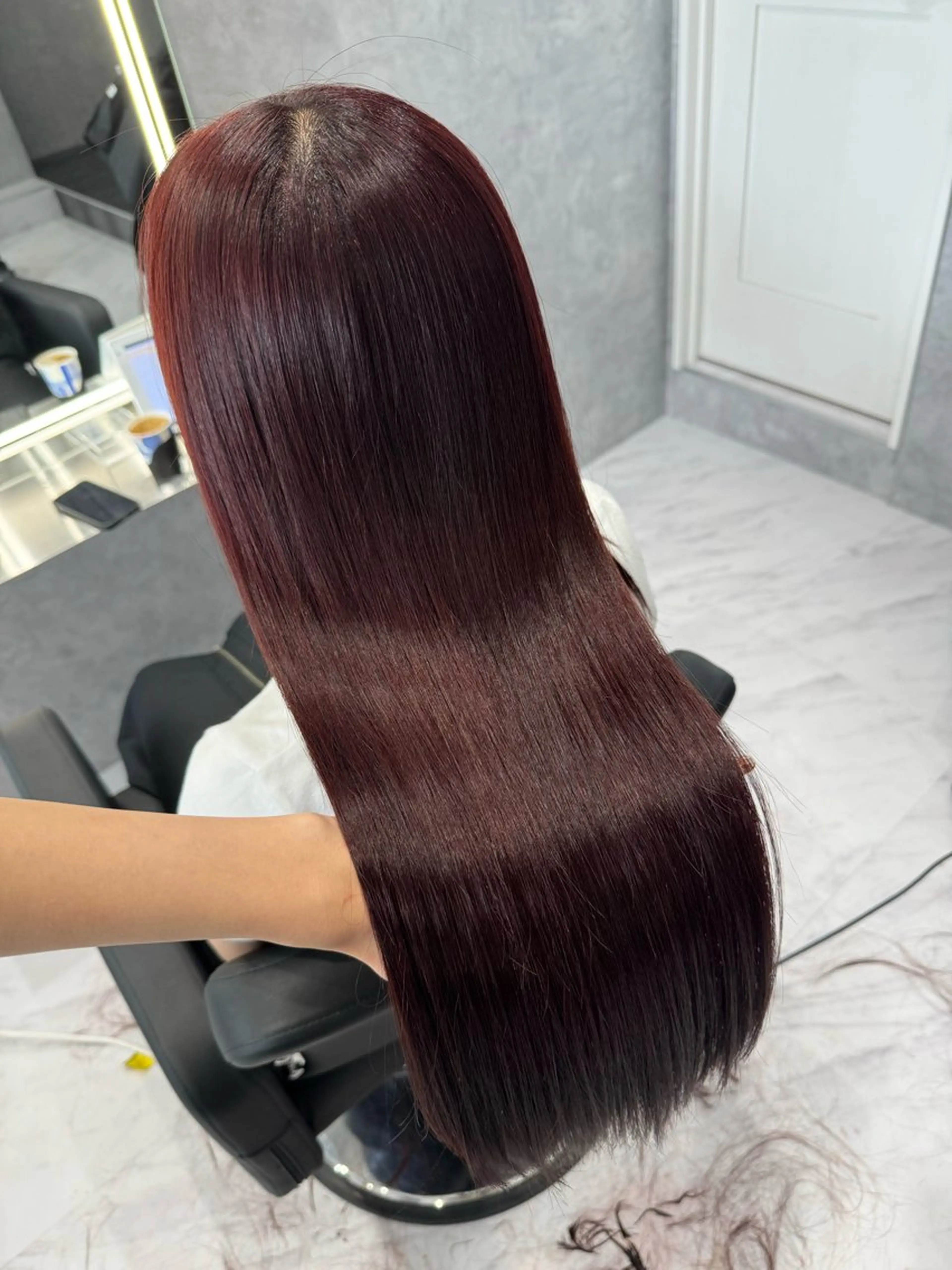 ロング カラー レッドカラー CS made by SHACHU 栄所属・💖艶カラー💖 mikuのヘアスタイル