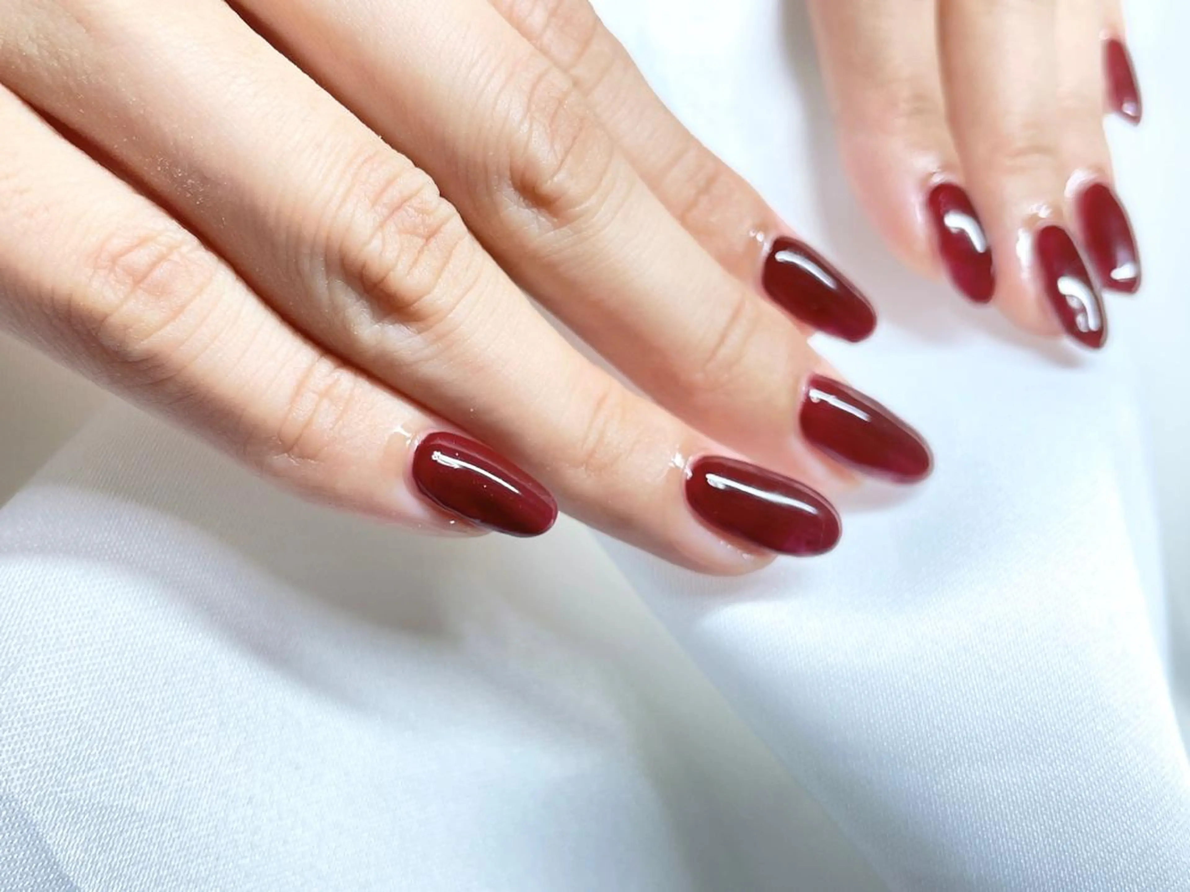 ネイル 23時まで❤︎韓国、 ワンホンネイルのネイルデザイン