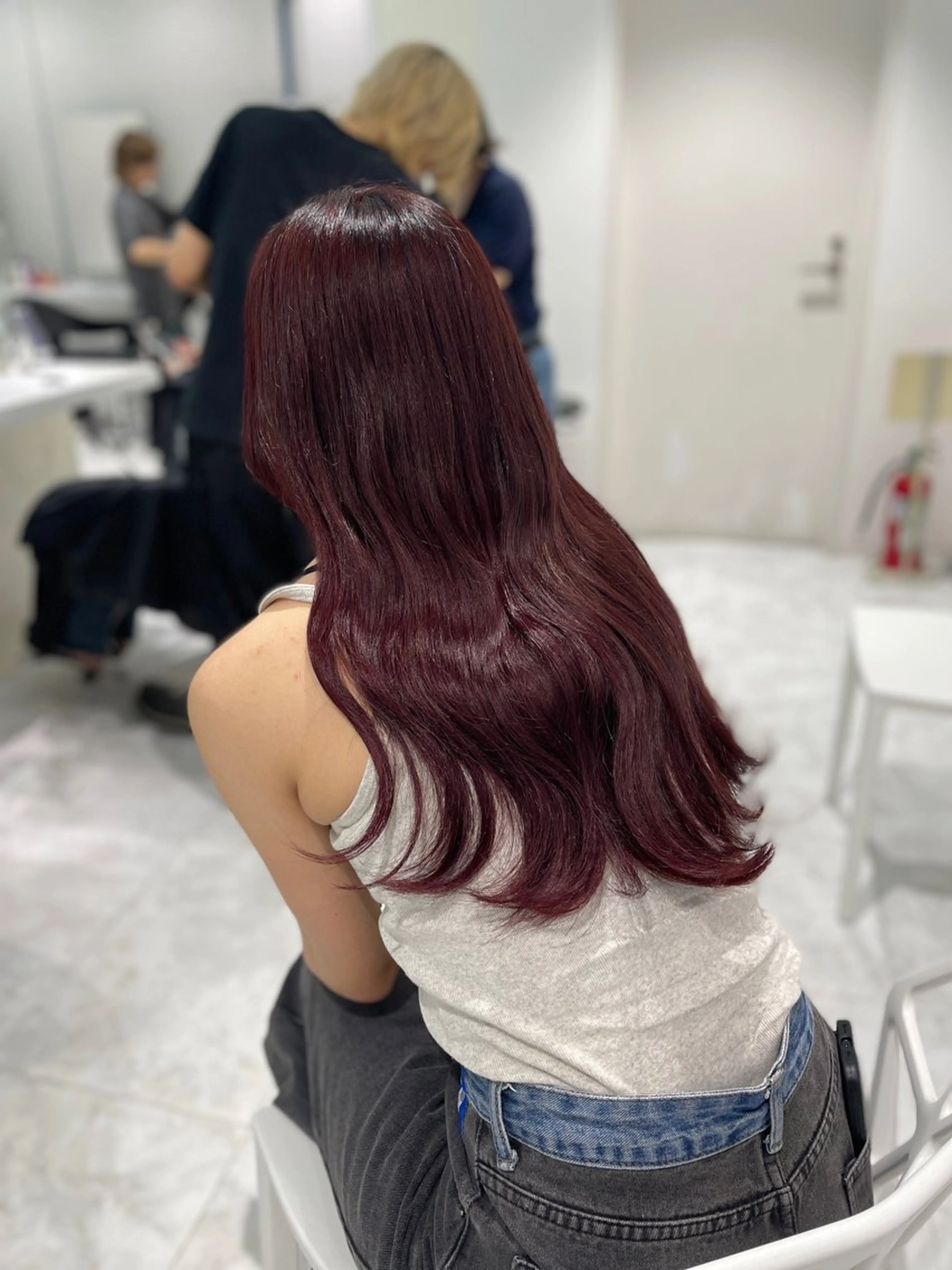 ロング カラー ヘアアレンジ ヘアカラー ♥️うる艶暖色 銀座♥️mioのヘアスタイル