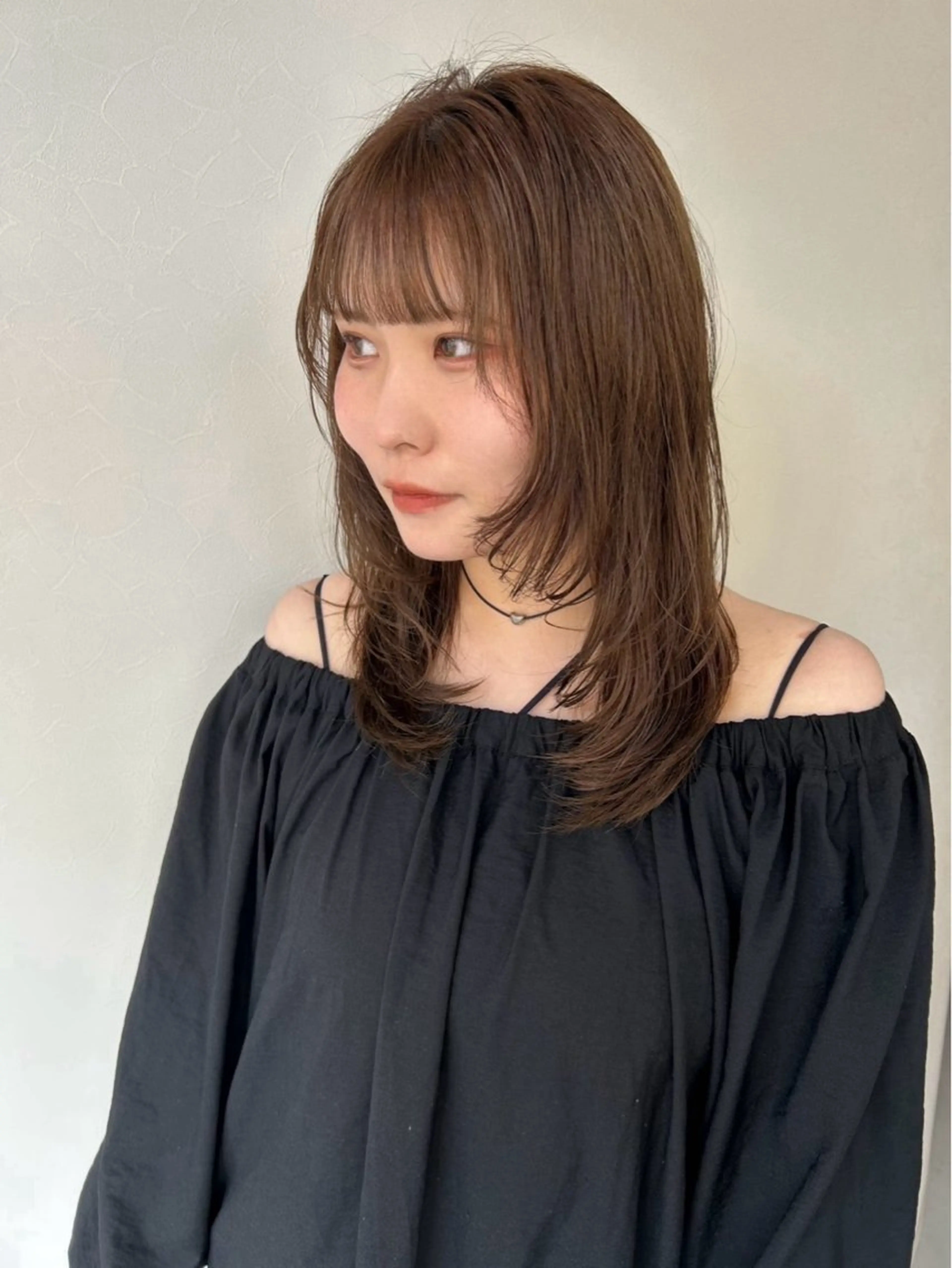 セミロング レイヤーカット カット ヘアカラー 🌝秦 美羽🌝のヘアスタイル